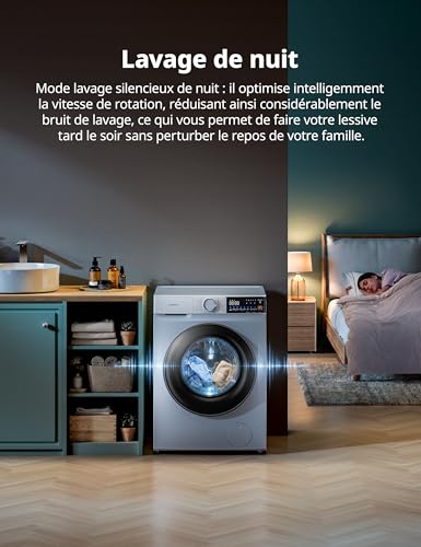 Thumbnail 10 de COMFEE' Lave-linge CF10EWP07W 10 kg — efficacité A-30% et lavage intelligent