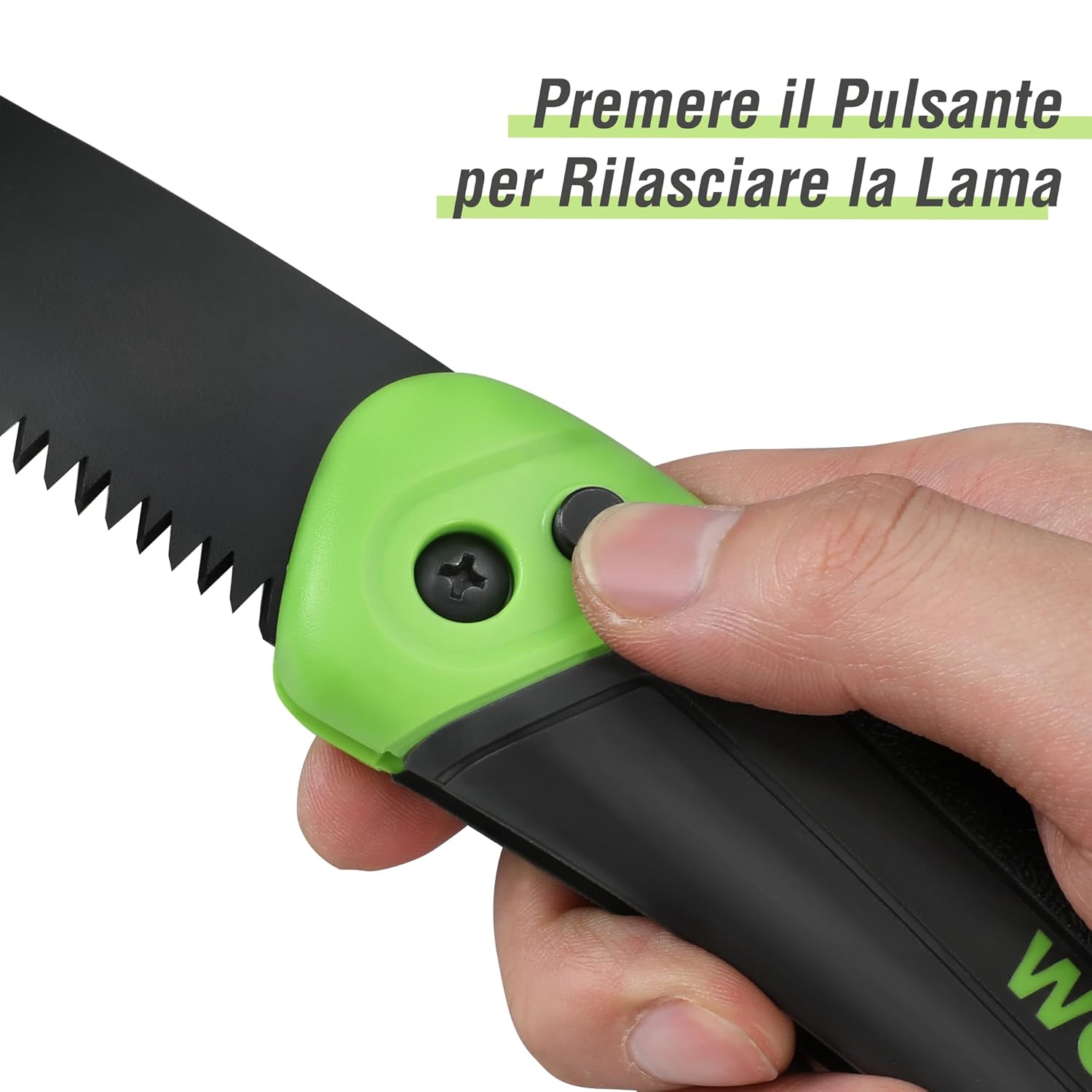 Thumbnail 6 de WORKPRO Sega da potatura pieghevole 180 mm con chiusura di sicurezza e taglio a triplo dente