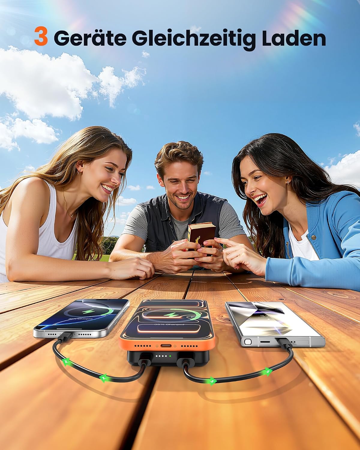 Thumbnail 5 de Power Bank 12000mAh für MagSafe – MagSafe Magnet-Powerbank mit 22,5W USB-C/ USB-A Schnellladung