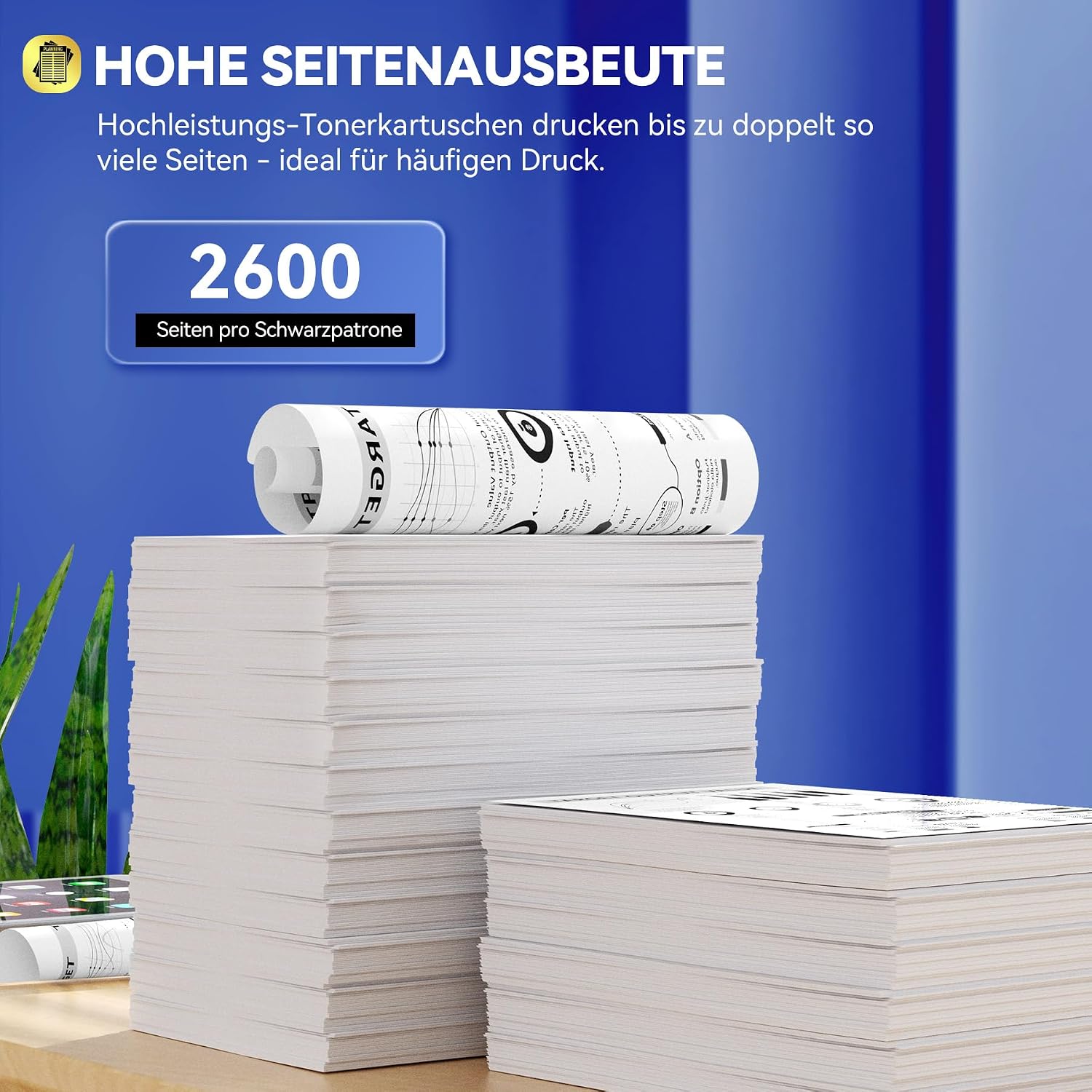 Detalle 2 de Toner Kingdom TN2320 kompatibel (2er-Set) für Brother TN-2320/TN-2310 – Schwarz
