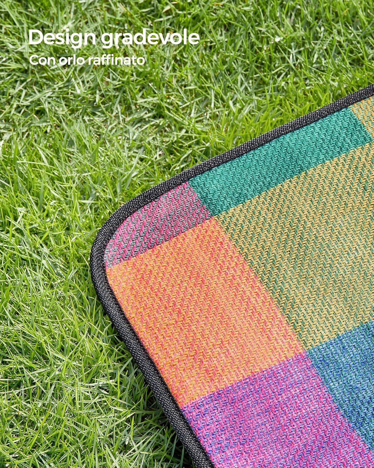 Thumbnail 5 de SONGMICS Coperta da Pic-nic GCM50K: impermeabile, pieghevole e multiuso 195 x 150 cm