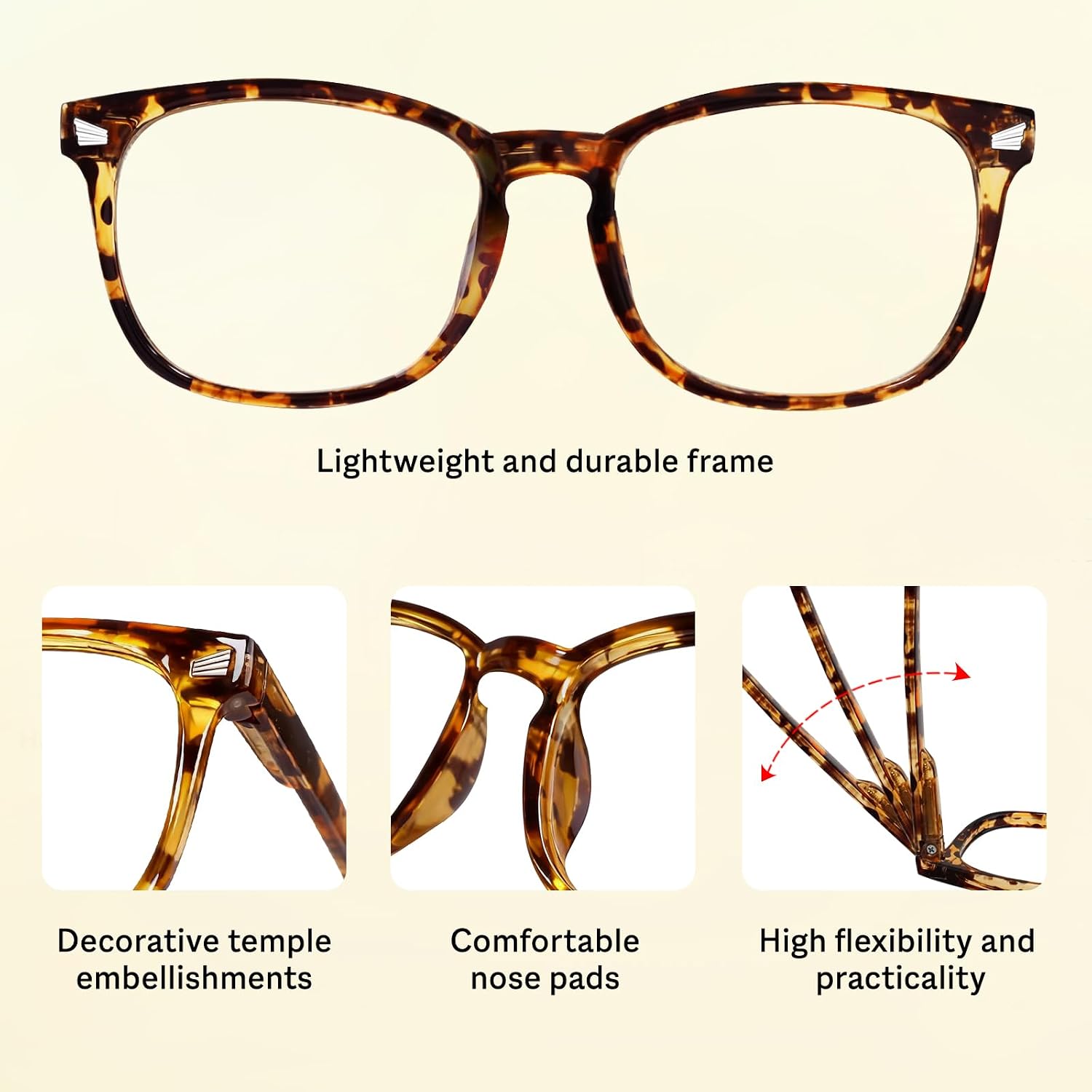 Thumbnail 5 de WINTOO Blue Light Glasses 2 Pairs for Computer Gaming