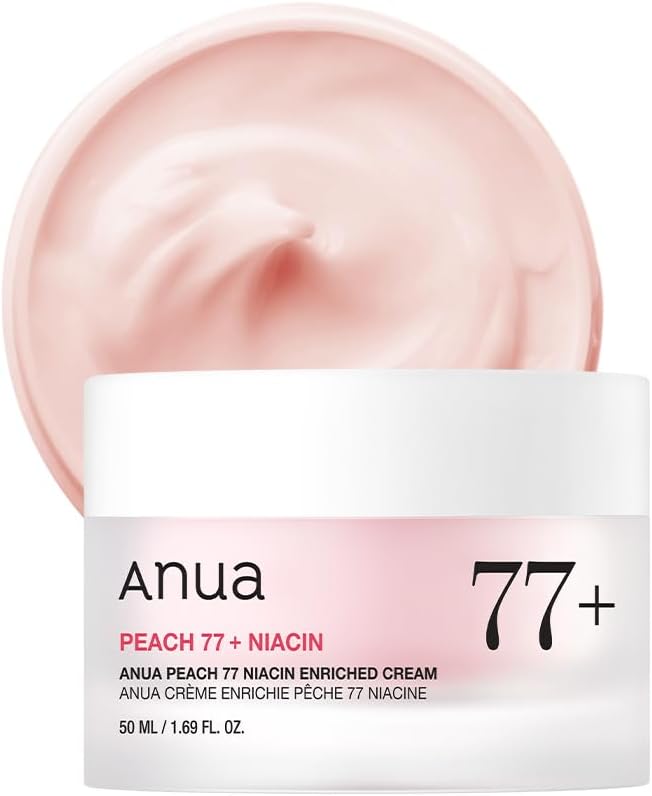 Detalle de Anua Peach Niacinamide Cream: Hydrating Korean Skin-Glows, 50ml