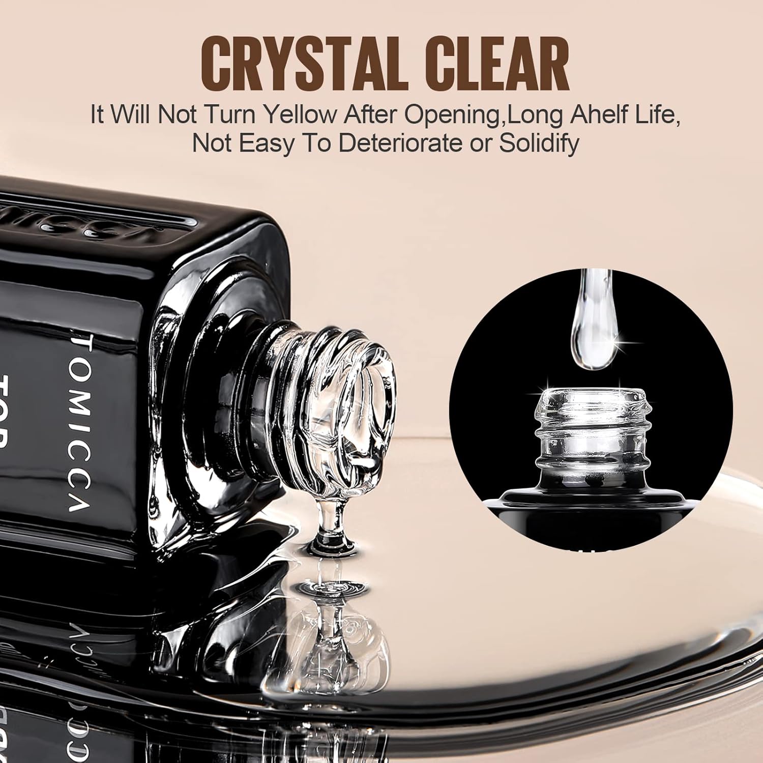 Thumbnail 3 de TOMICCA Base e Top coat semipermanente per unghie gel (soak-off) – kit con base e top coat, 2 x 8 ml