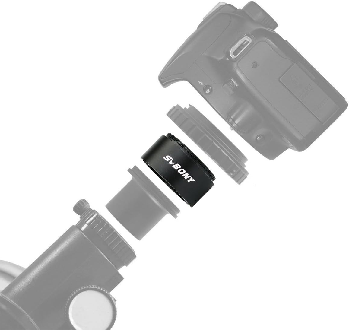 Detalle de Svbony M42x0.75 Adattatore per Tubo di Prolunga 5/10/15/20 mm – Estensione Ottica per Astrofotografia