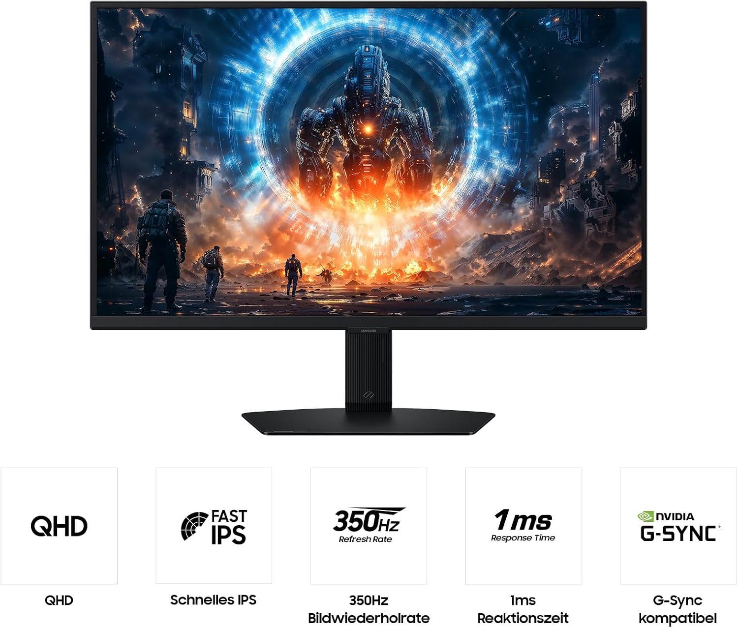 Thumbnail 3 de Samsung Odyssey G60F 27 Zoll Gaming-Monitor – IPS, 350 Hz, 1 ms GTG, WQHD