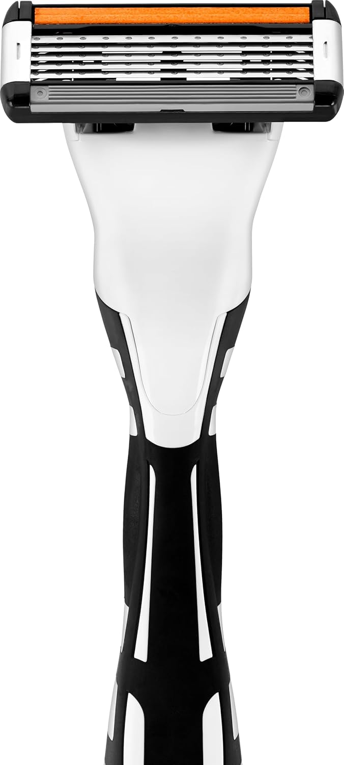 Detalle 2 de BIC Hybrid 5 Flex Rasoir Rechargeable pour Homme – Manche et 3 Recharges Nano-Tech Titane