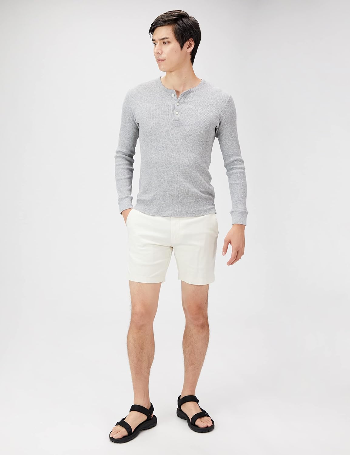 Detalle de Amazon Essentials Men's Slim-Fit 7" Lightweight Comfort Stretch Oxford Shorts
