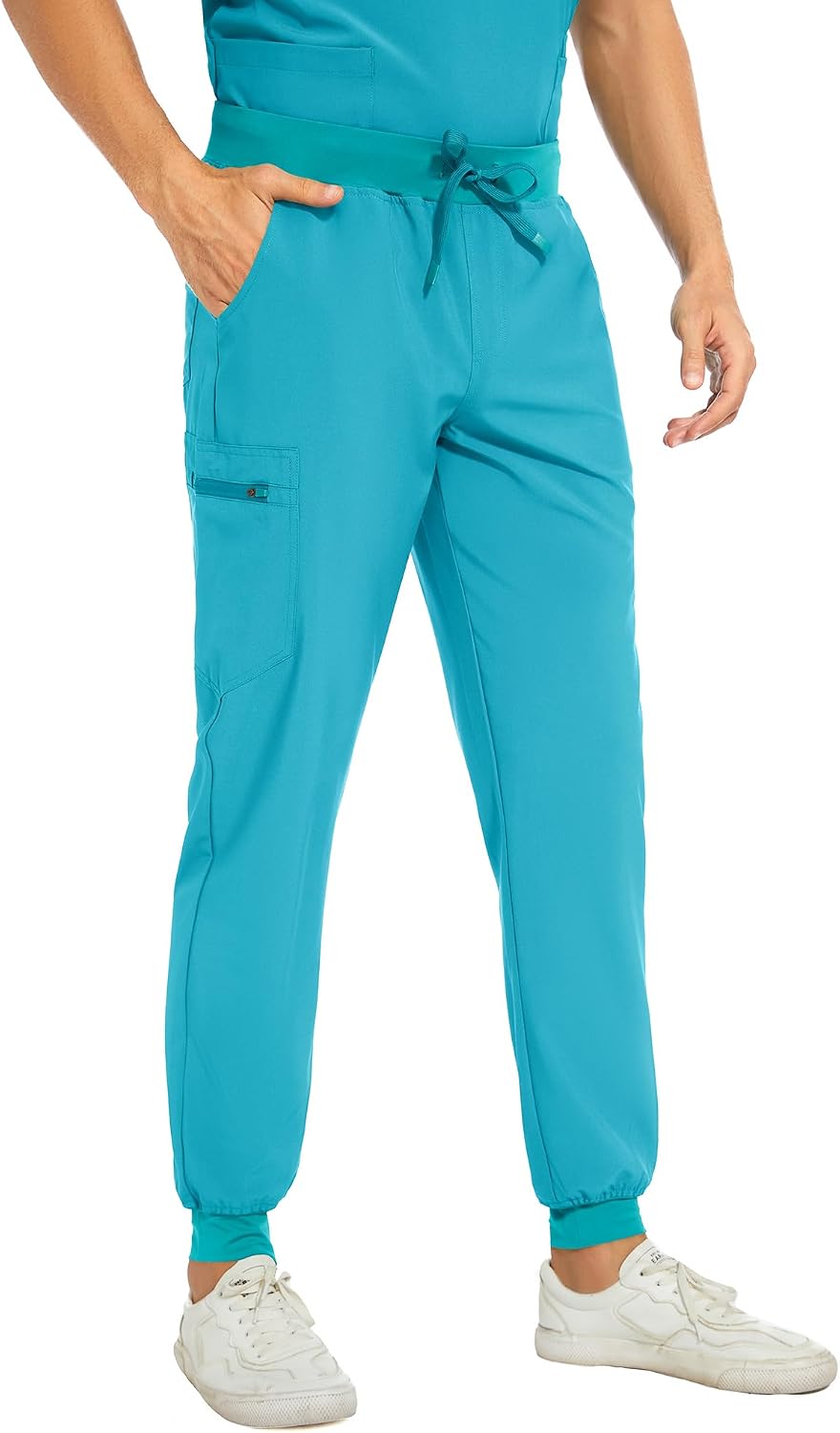 Thumbnail 4 de COZYFIT CFHSF01TZ-M Men's Scrub Set with Stretch V-Neck Top and Jogger Pants