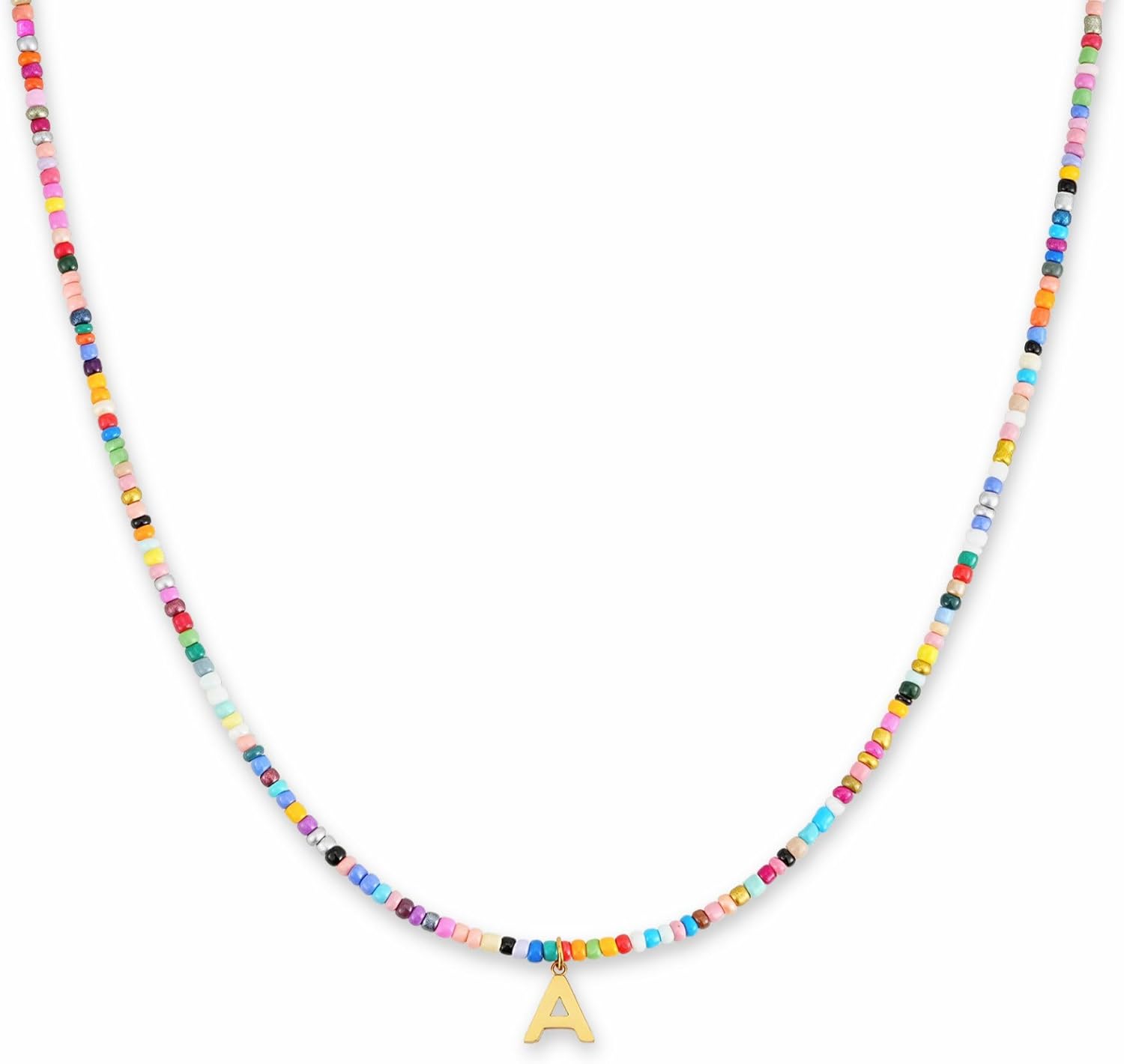 Thumbnail 6 de Collier perlé A à Z 40 à 45 cm