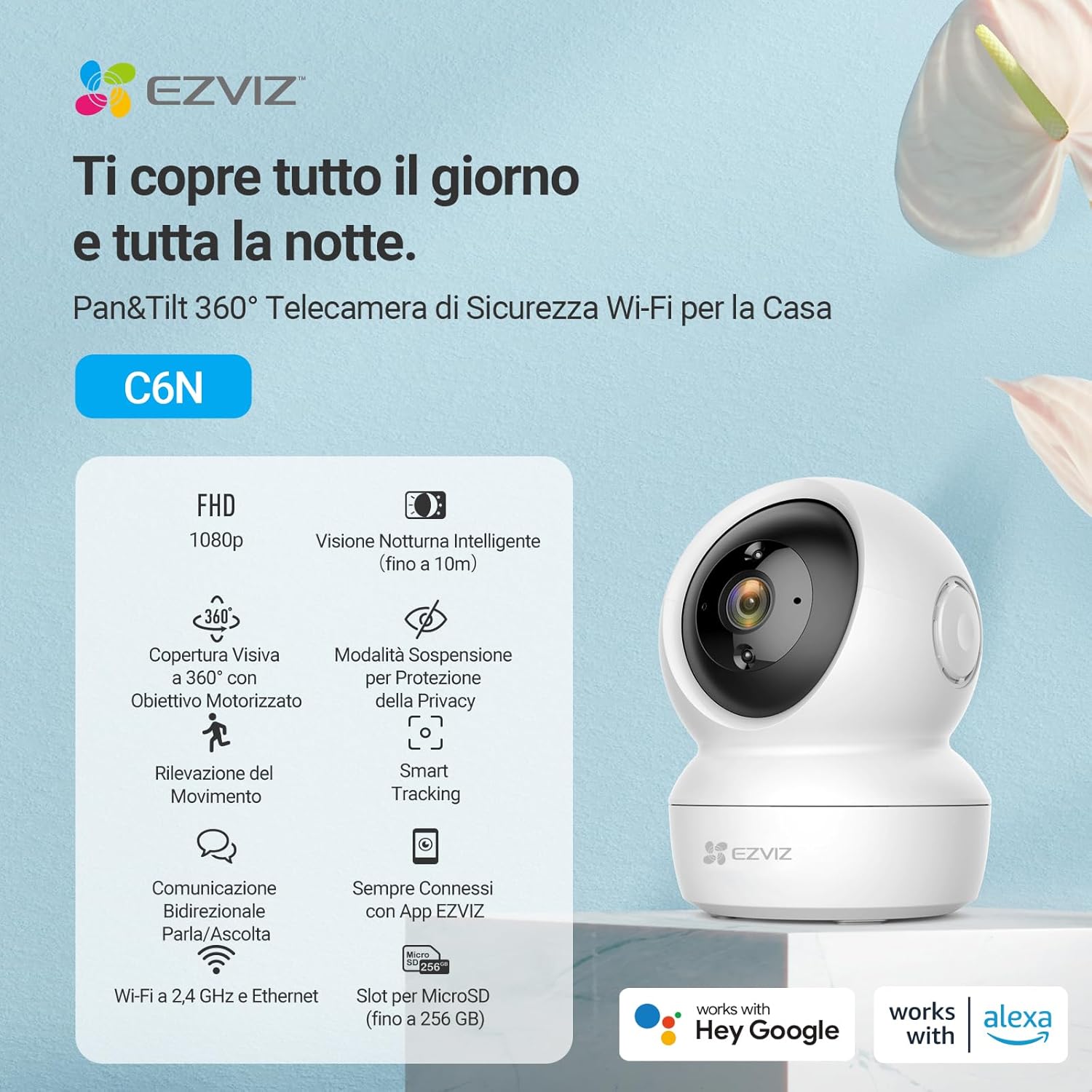 Thumbnail 1 de EZVIZ C6N Telecamera Wi‑Fi 1080p 🏠