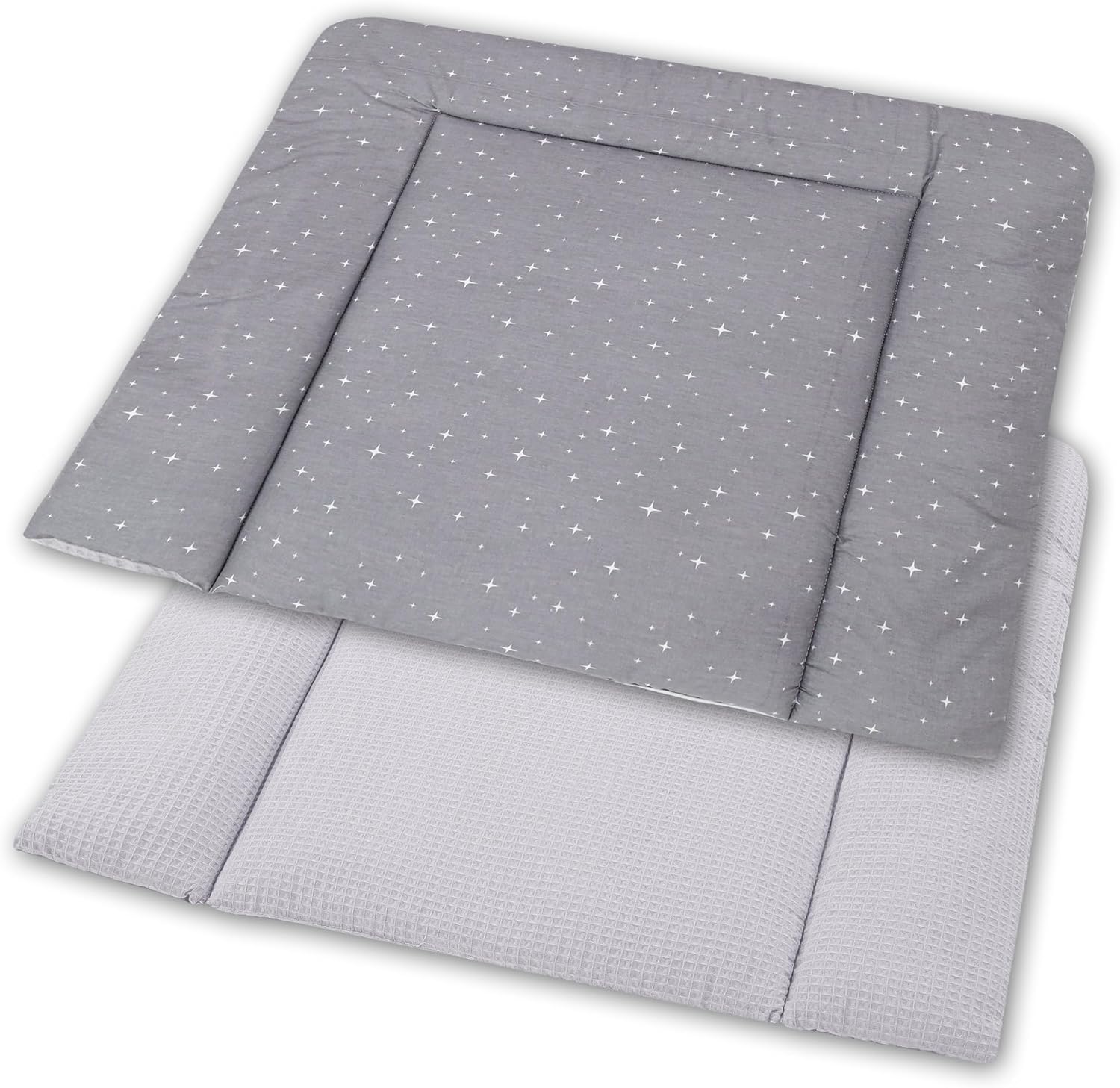 Thumbnail 1 de Table à langer bébé 75x72 cm avec matelas à langer pliable imperméable en coton lavable Oeko-Tex (compatible commode Hemnes ou Malm)