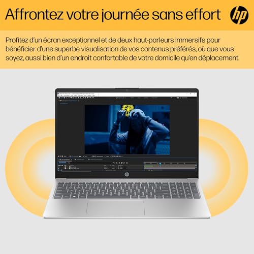 Thumbnail 10 de HP 15-fc0005sf — Portable 15,6" FHD, Ryzen 5 7520U, 8 Go RAM, 512 Go SSD, Windows 11, clavier AZERTY