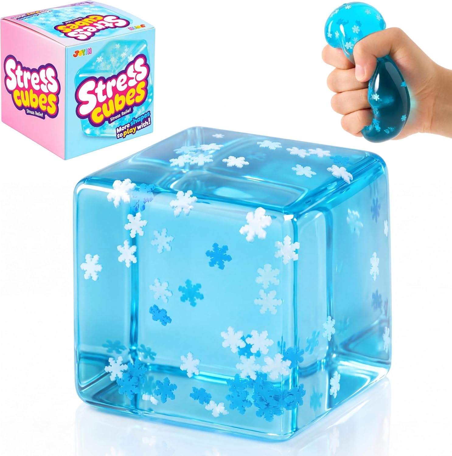 Detalle de JOYIN Squishy Stress Toy, 2.2-Inch Cube