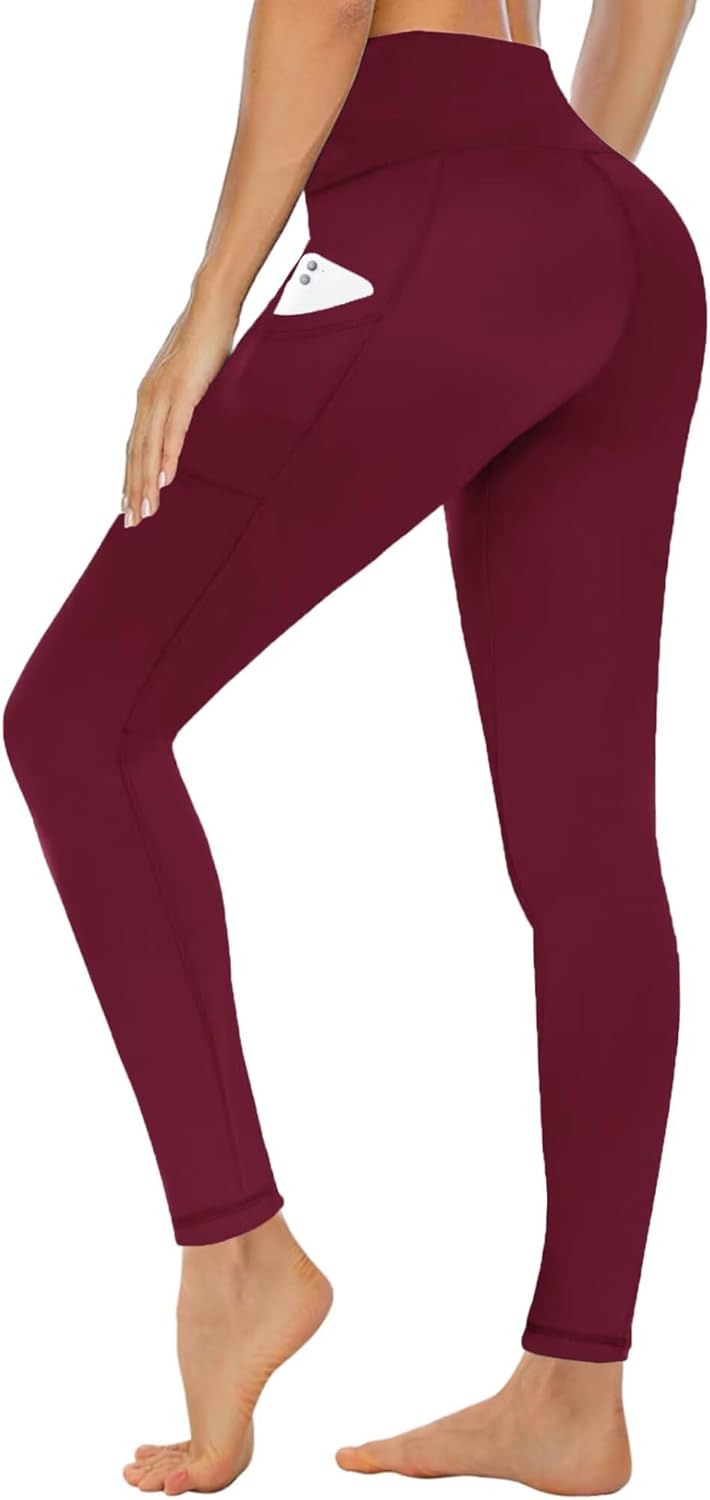 Thumbnail 4 de Campsnail women’s high-waisted leggings with pockets (black) – stretchy gym & yoga bottoms