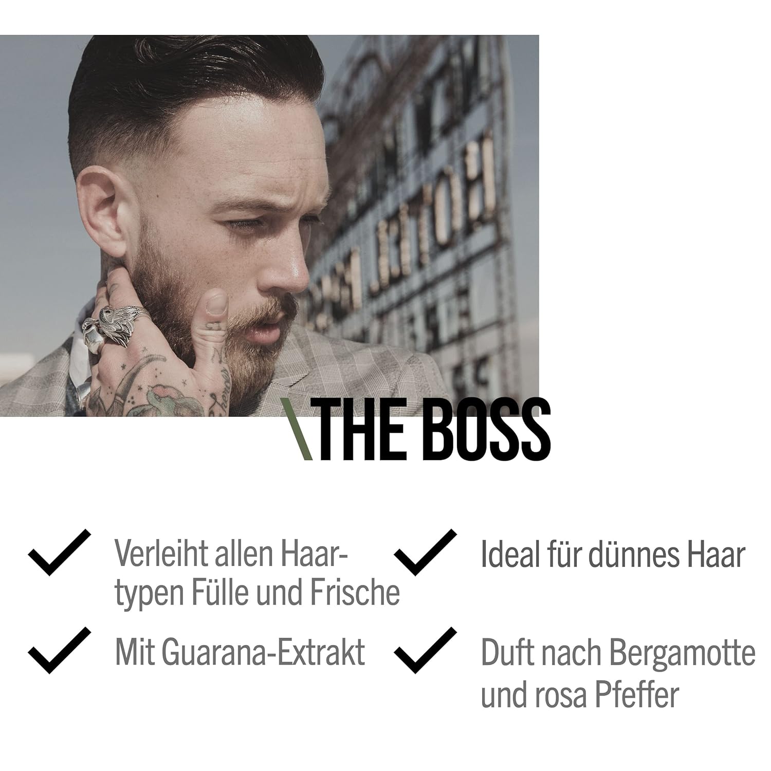 Thumbnail 1 de SEB MAN THE BOSS verdichtendes Volumenshampoo mit Guarana – kräftigendes Shampoo für mehr Fülle (1 L)