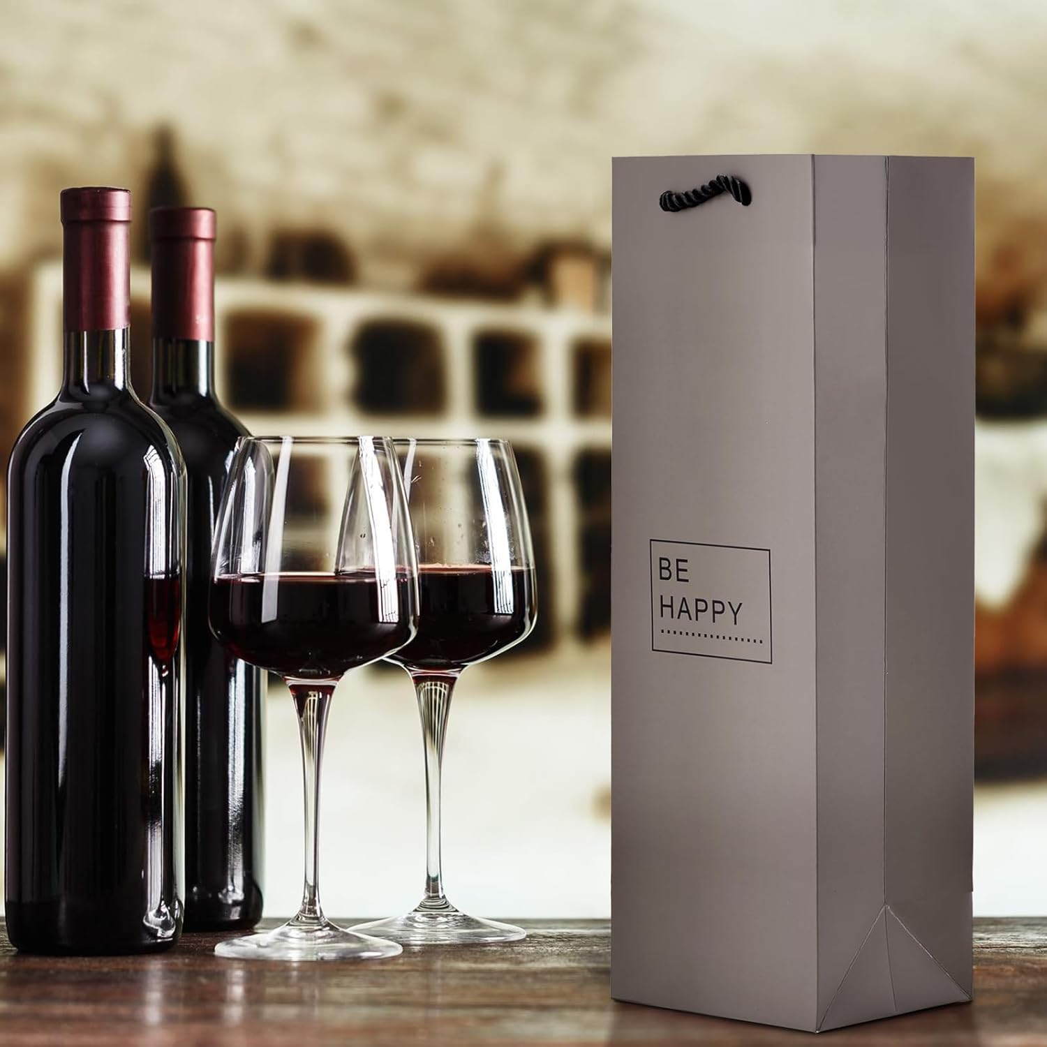 Thumbnail 4 de 10 Flaschentüten Geschenktüten für Weingeschenke (Wein, Prosecco, Champagner) – zum sicheren Verschenken
