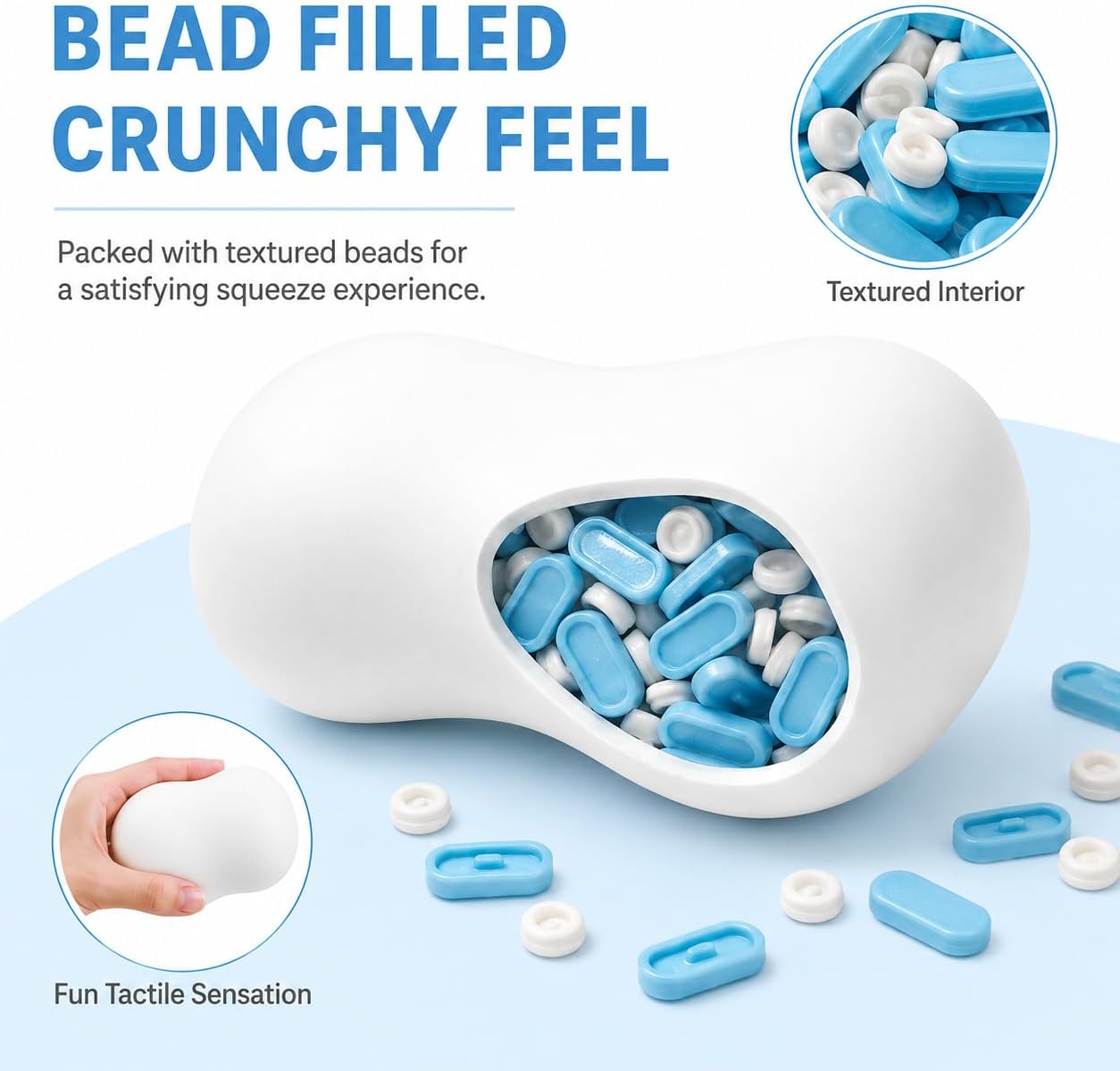 Thumbnail 2 de LALOSHLIX SCNNL Crunchy Soap Squishy, Bead-Filled Non-Rebound Fidget Toy