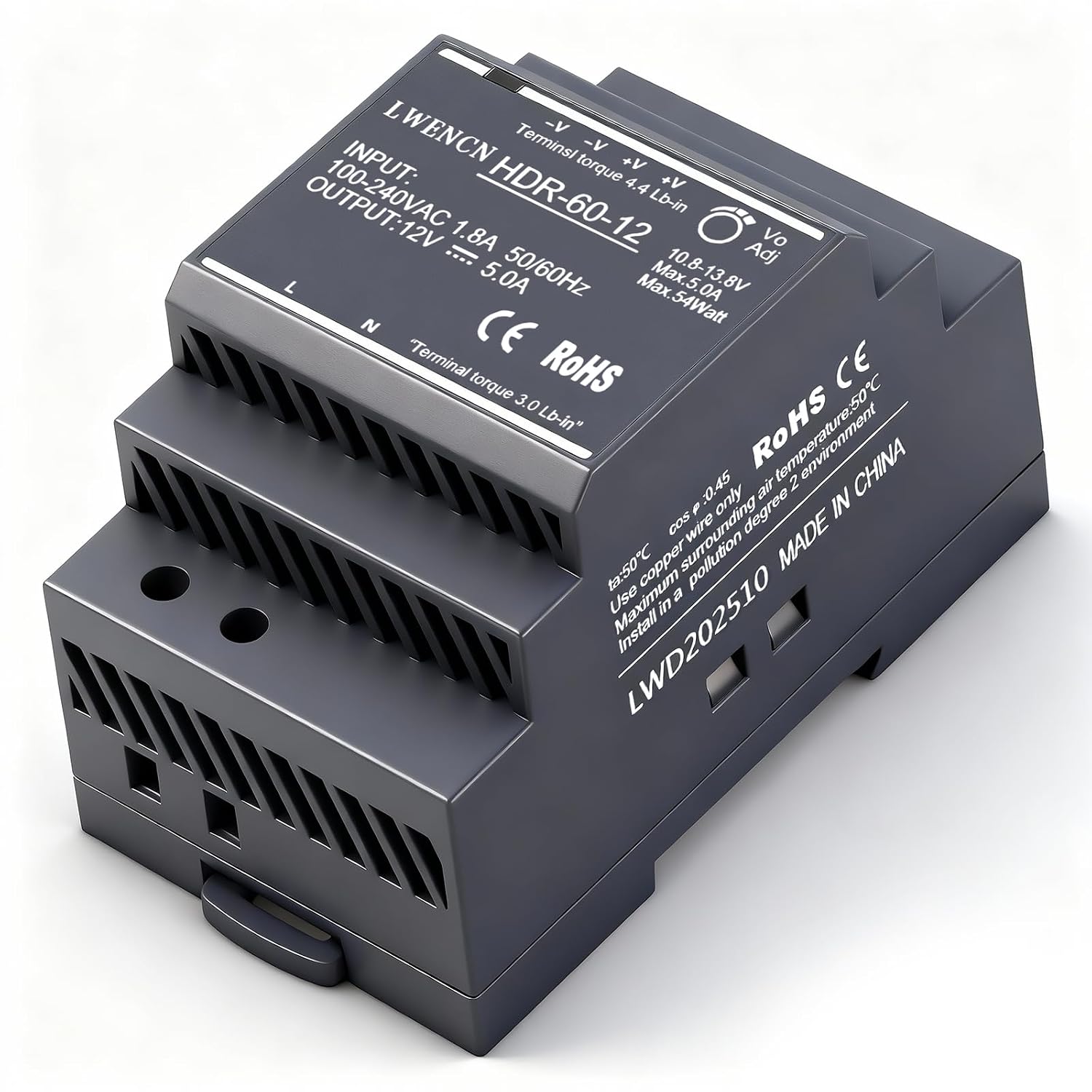 Detalle de Kssvzz HK181-12V60W DIN-railvoeding 12 V DC, 5 A en 60 W