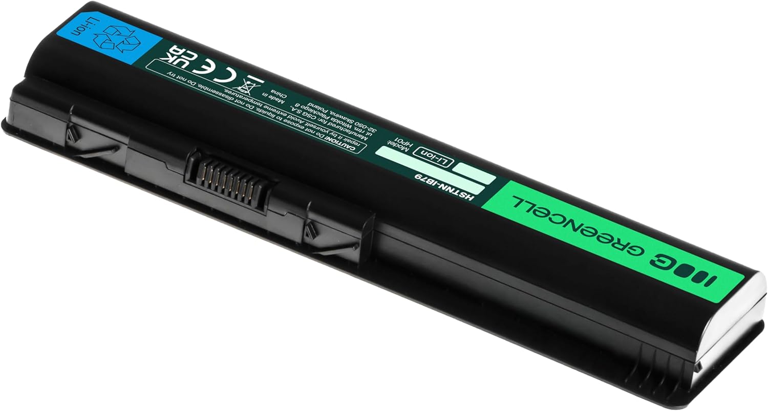 Detalle de Green Cell batteria compatibile per laptop HP DV4/DV5/DV6 (HSTNN-IB79, HSTNN-Q34C, HSTNN-N51C, HSTNN-N52C) 4400 mAh