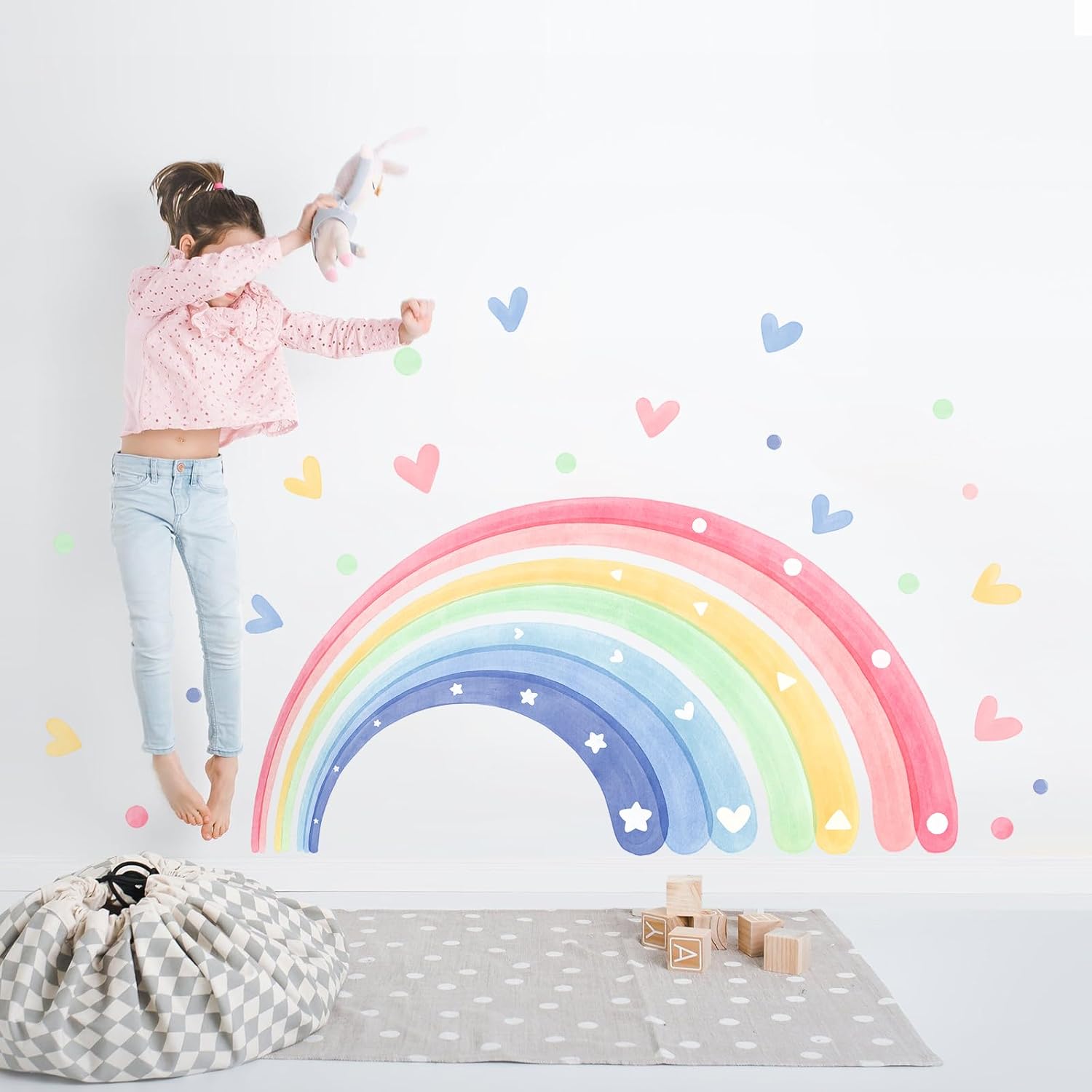 Detalle 1 de Supzone Regenbogen Wandtattoo 180x102 cm