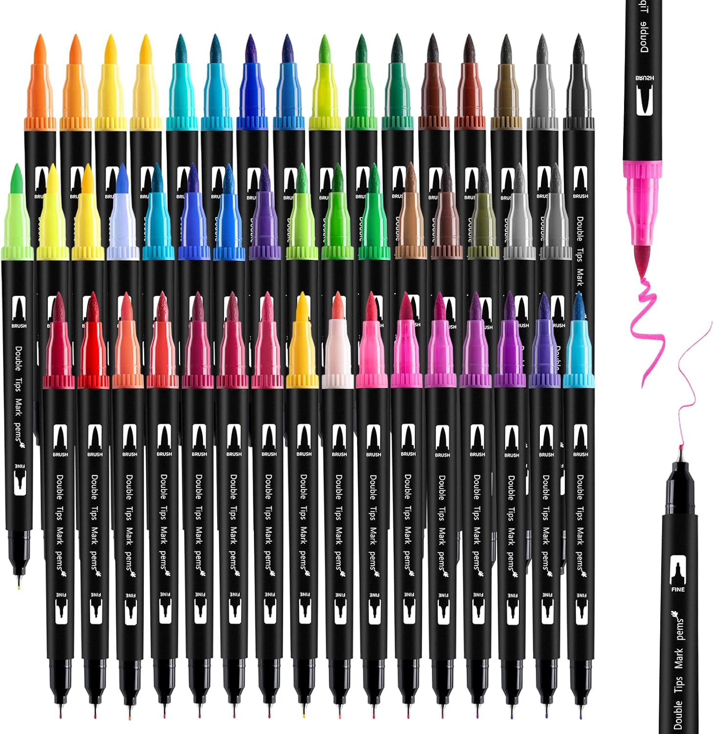 Thboxes Dual Brush Pen 48 Farben Filzstifte 🎨