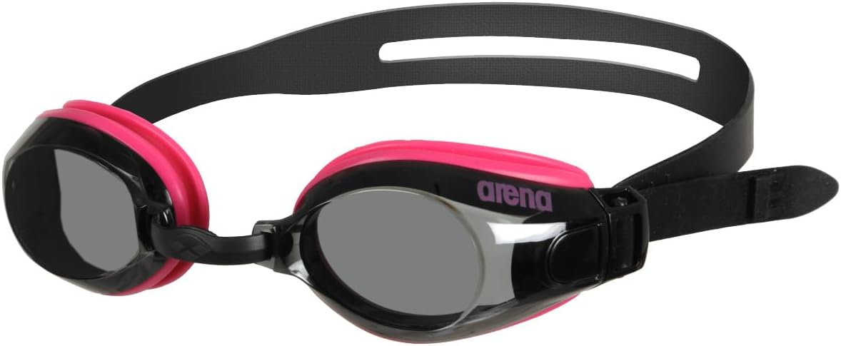 Detalle de Lunettes de Natation Adultes Zoom X-Fit d Arena Tracks Mirror — Antibuée, Verres Larges, Protection UV, Pont de Nez Ajustable