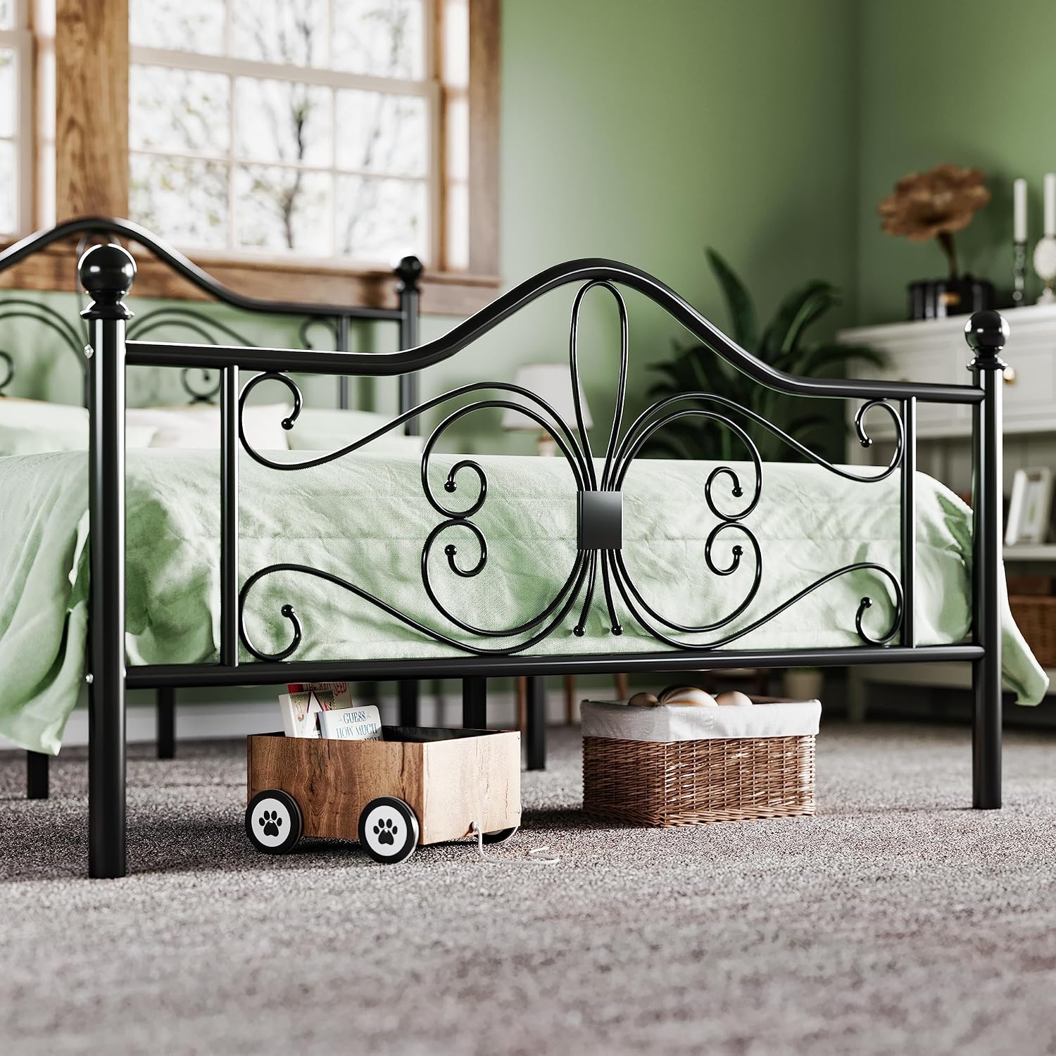 Thumbnail 6 de Allewie Metal Full Bed Frame