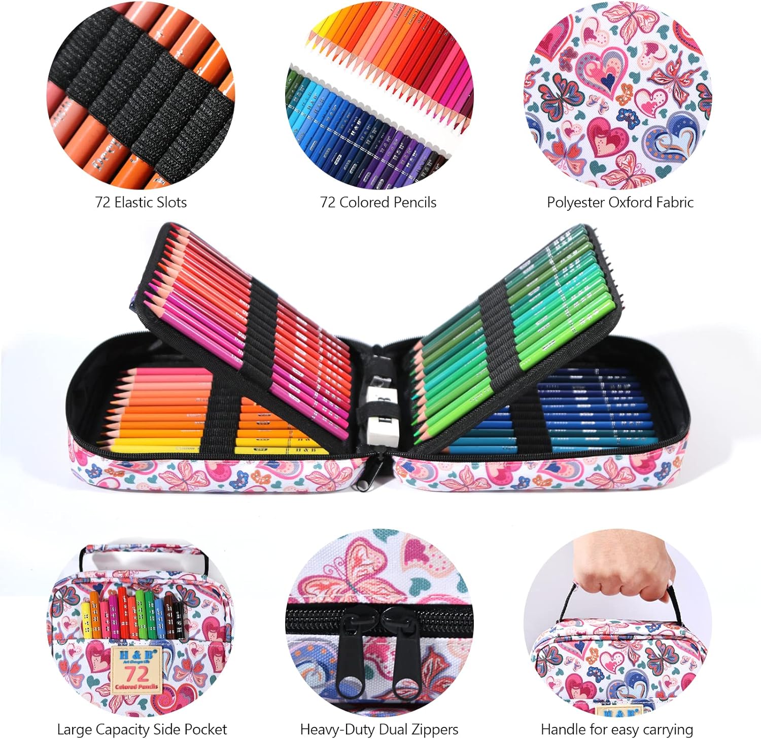 Thumbnail 3 de 72 Buntstifte Set mit Tasche ✏️