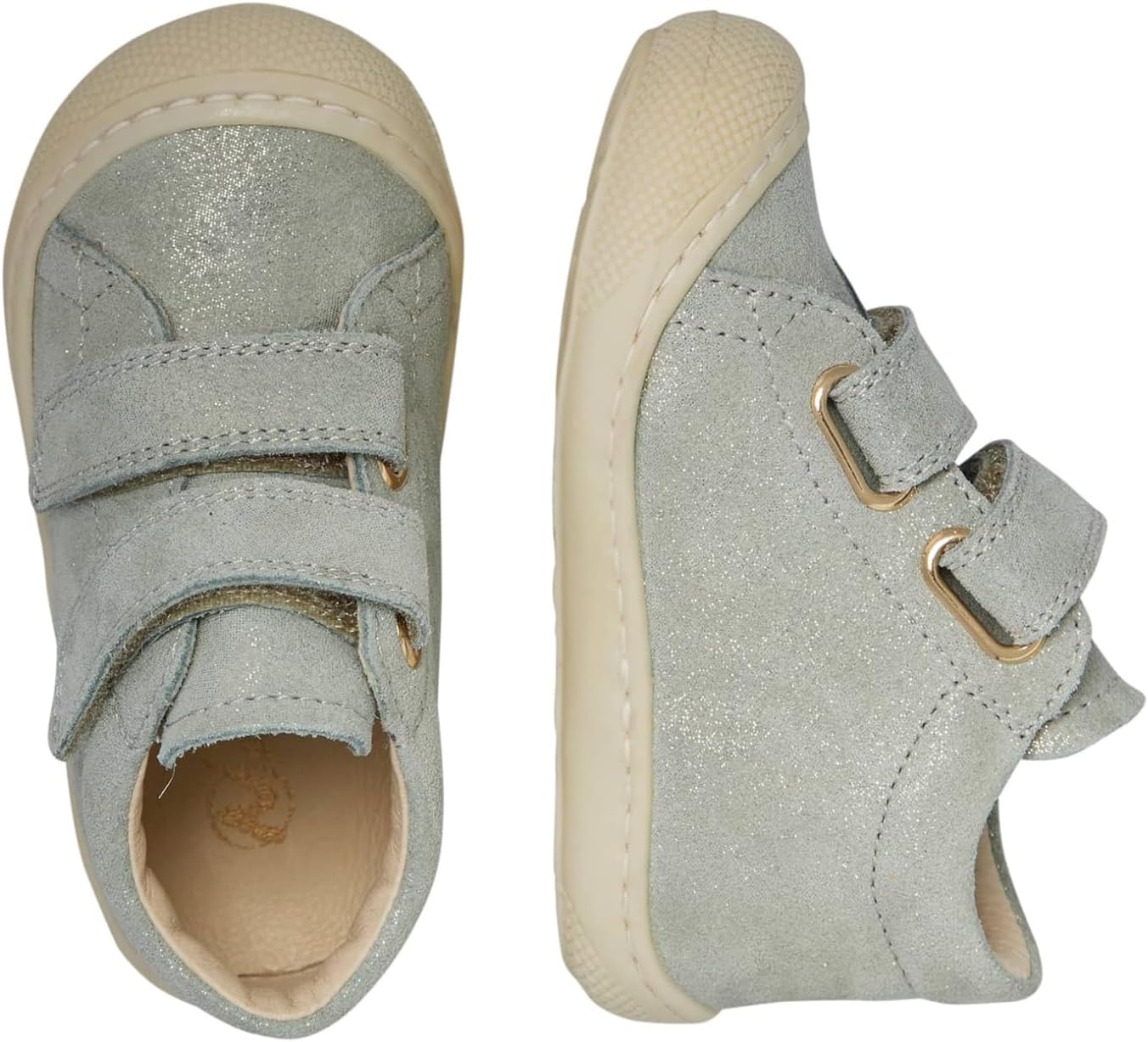 Detalle 2 de Naturino Scarpine Primi Passi in Suede con Stampa Pony – Strappo e suola in gomma