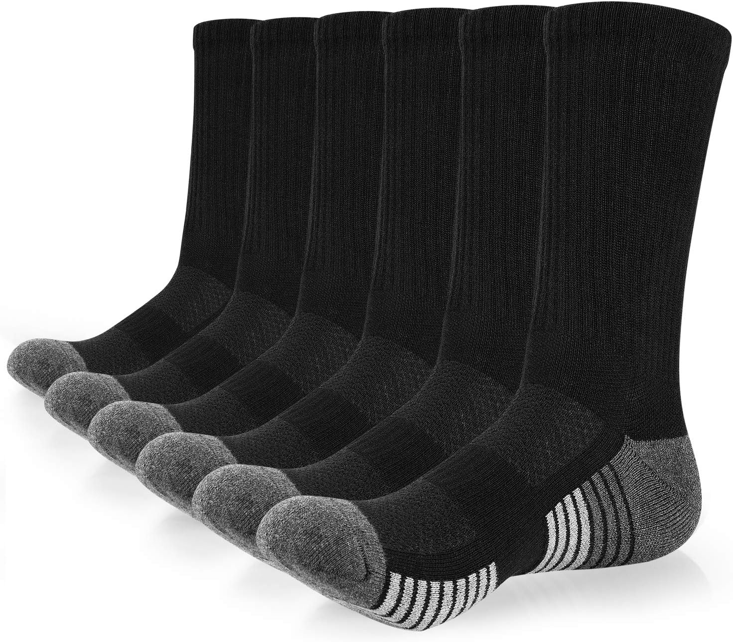 Detalle de Coskefy sports socks, 6 pairs thick cushion