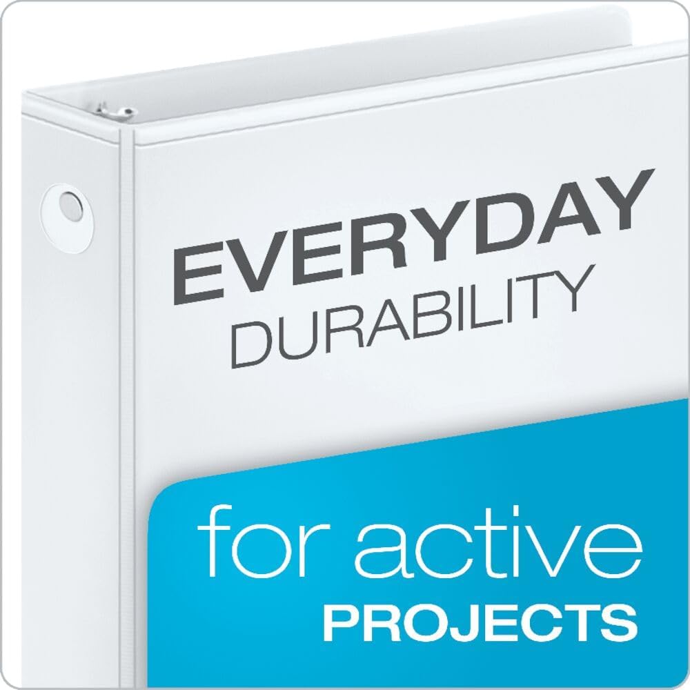 Detalle 2 de Cardinal Economy 2-Inch 3-Ring Binders (12-Pack) with Clearvue Overlays