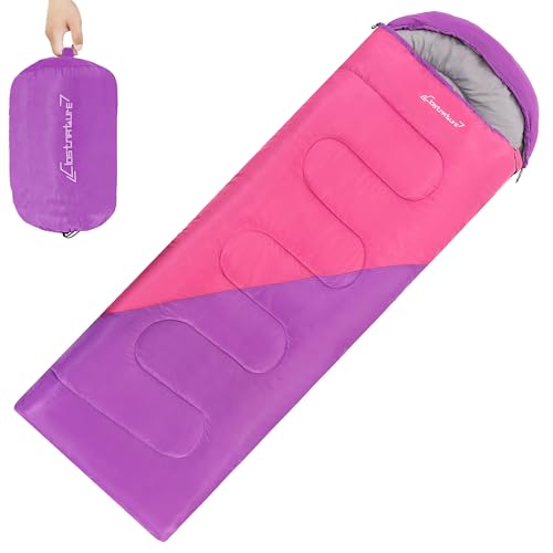 Clostnature Saco de Dormir Ligero para Acampar (Cremallera Izquierda) – 3 estaciones, tamaño compacto