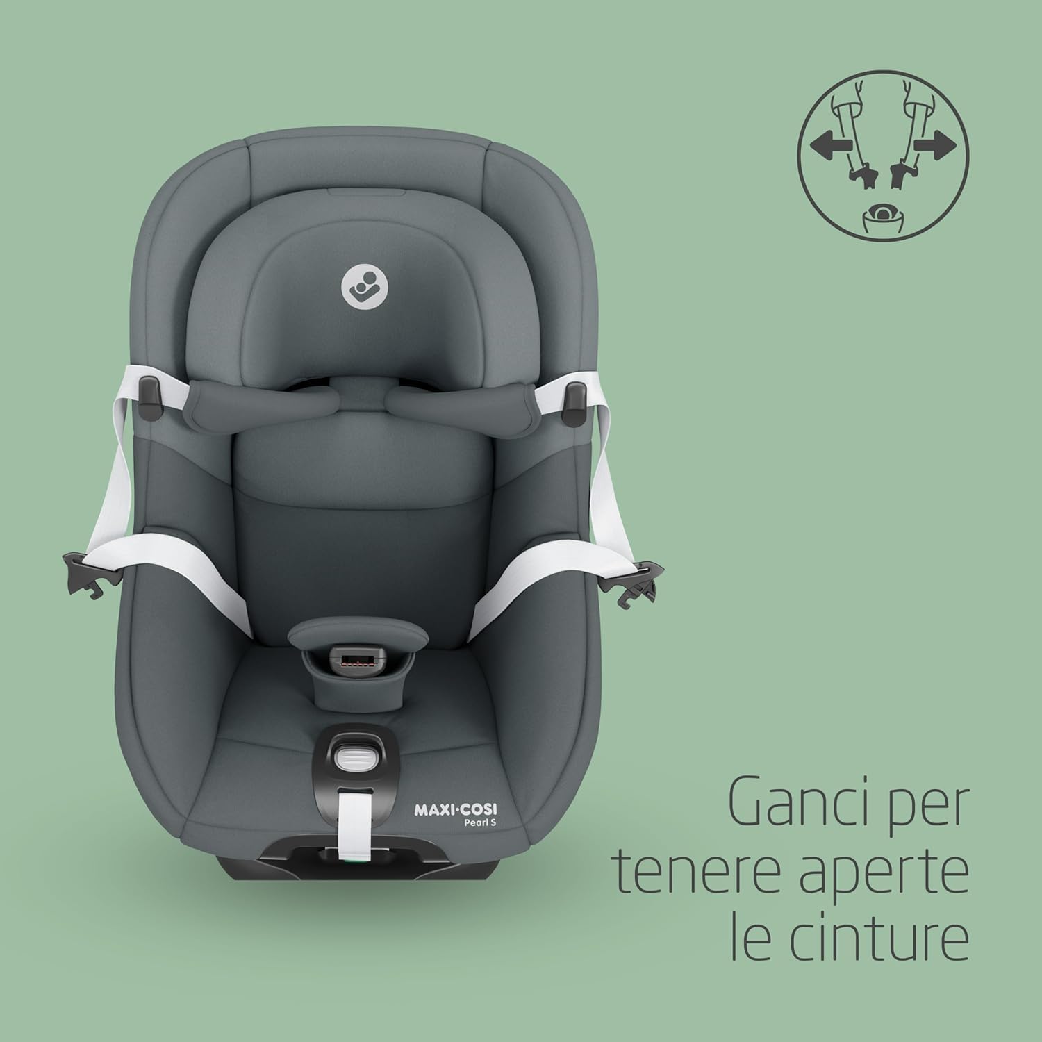 Detalle de Maxi-Cosi Pebble S i-Size: Seggiolino Neonato 0-15 mesi, Isofix leggero e protezione G-CELL