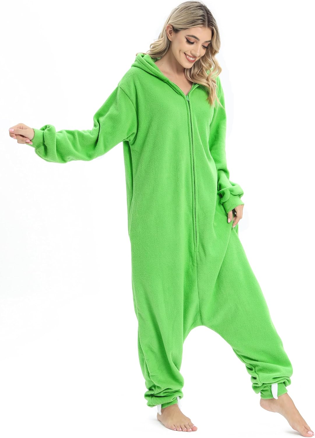 Detalle 1 de NAITOKE Animal Onesie Halloween Pajamas for Adults, Machine Washable