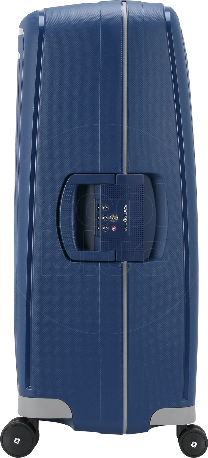 Detalle de Samsonite S'Cure Spinner 75 cm Dark Blue – robuster Polypropylen-Koffer mit 102 Litern