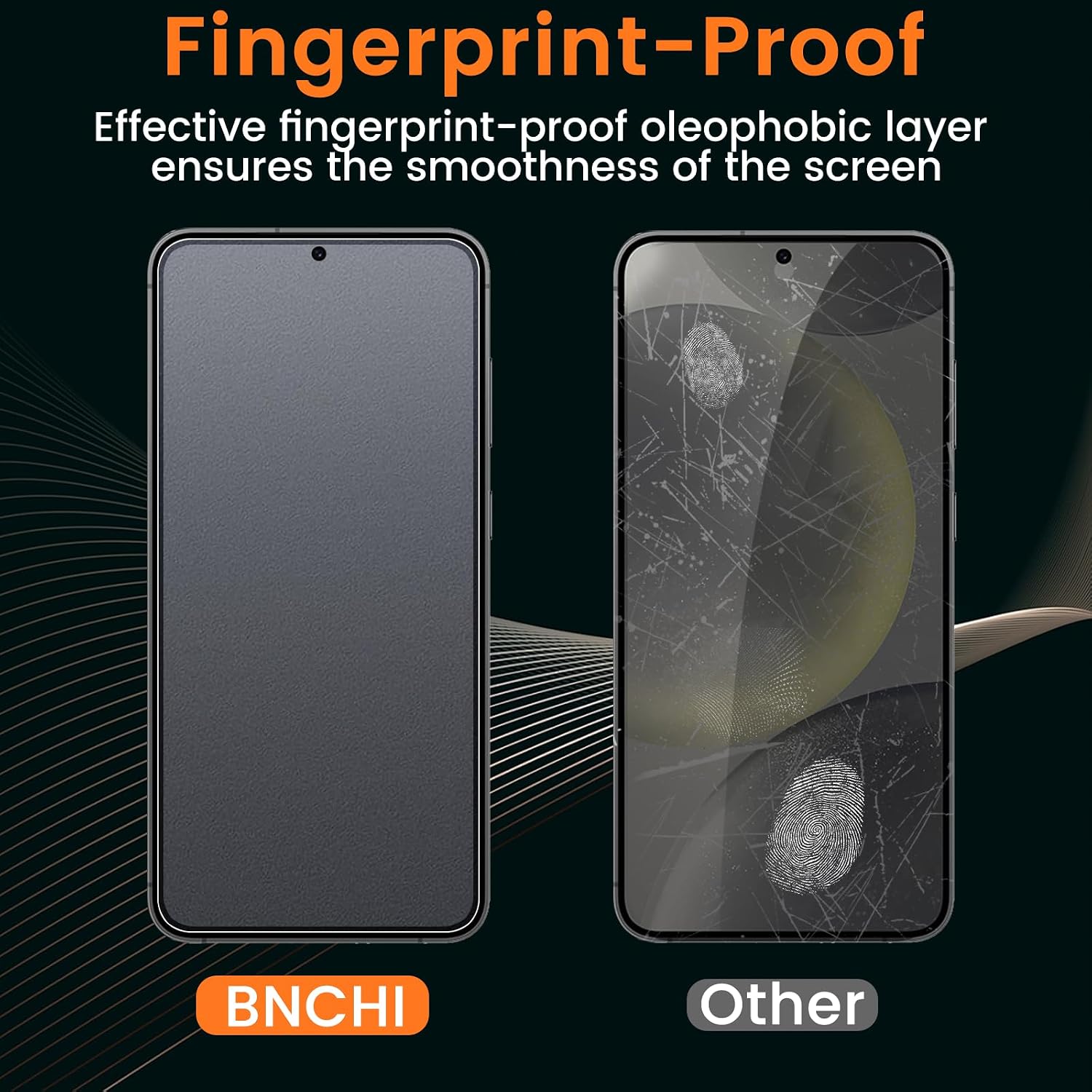 Detalle de BNCHI matte screen protector for Samsung Galaxy S24