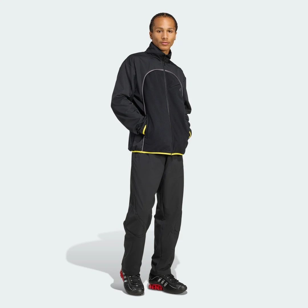 Thumbnail 2 de Adidas Chaqueta deportiva de forro polar Negro