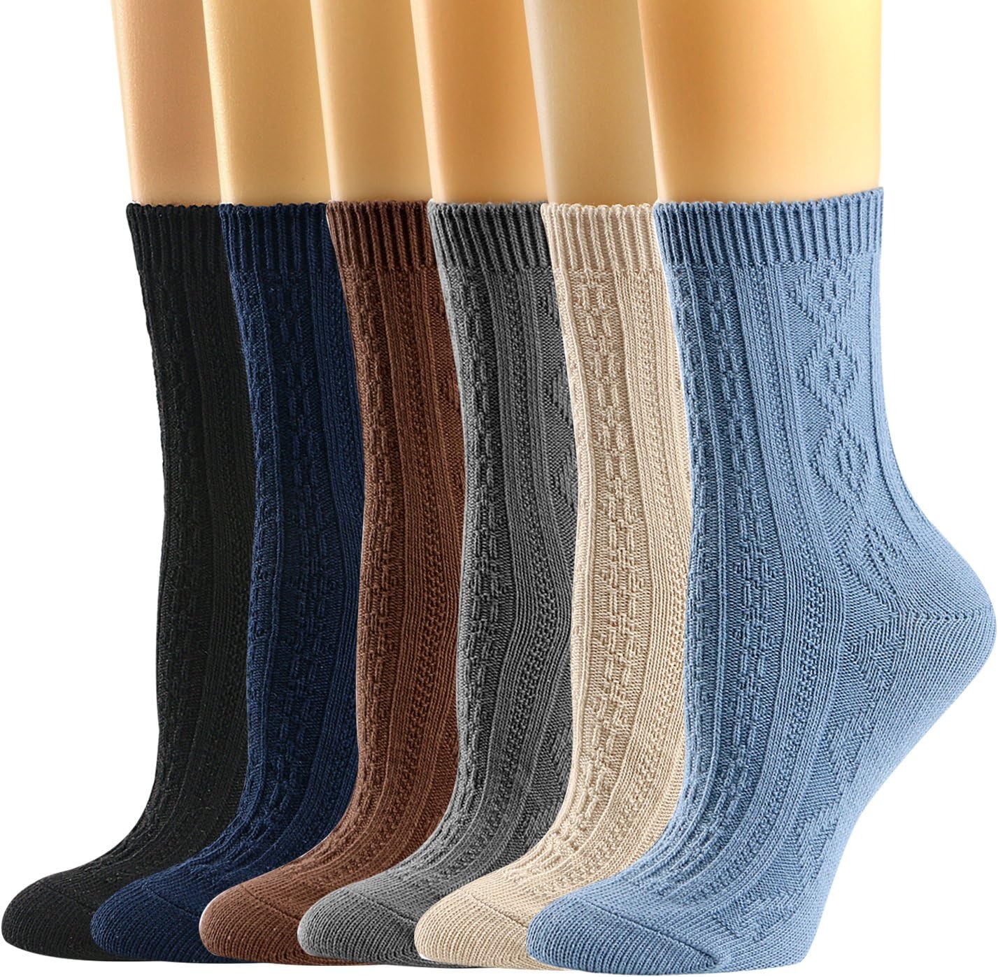 Detalle de Mcool Mary Women's Crew Socks, 6-Pack