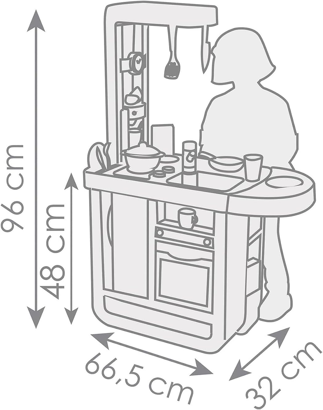 Detalle 2 de Smoby Cucina Cherry per bambini +3 anni
