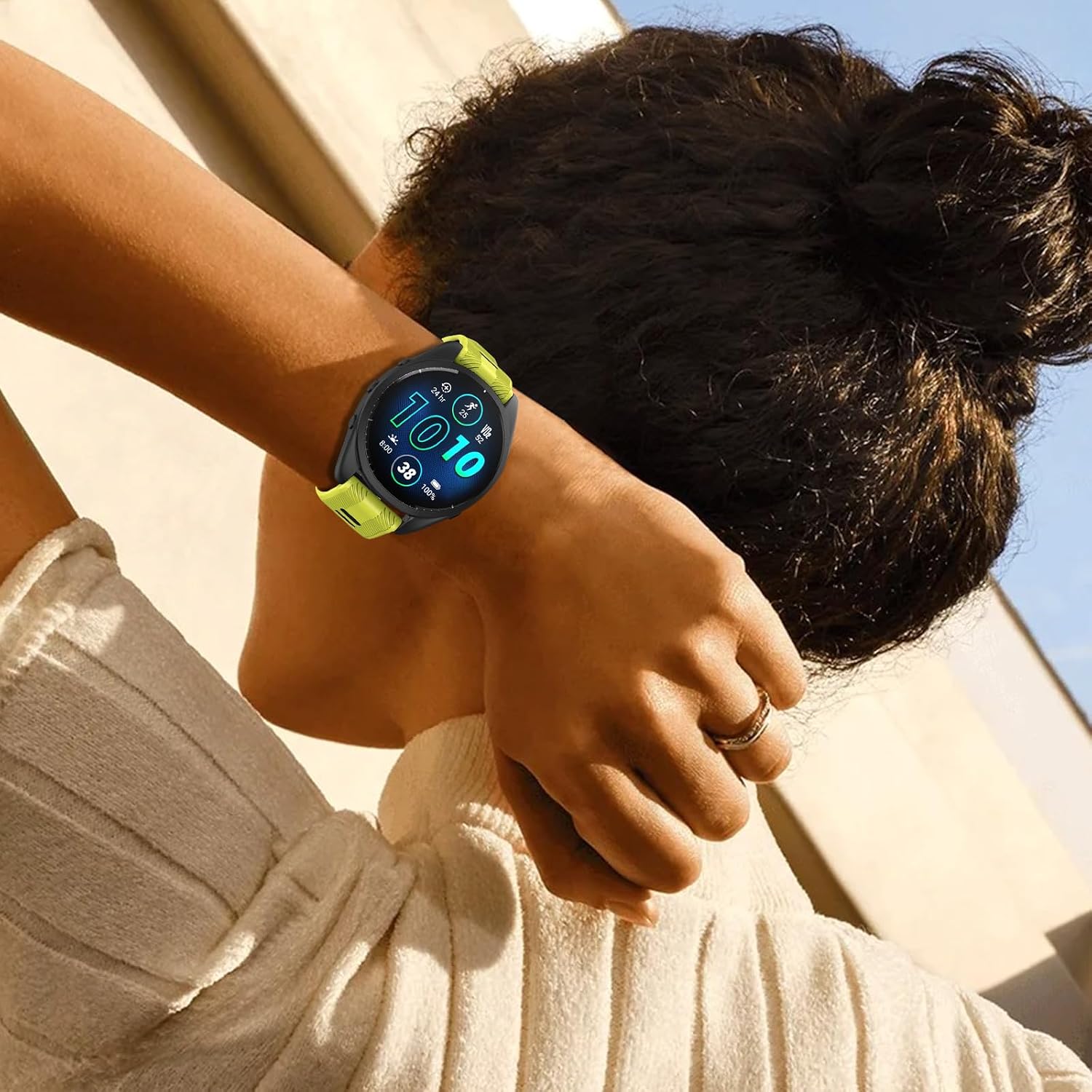 Detalle de U-LIMVE 22 mm silikonarmband för Garmin Forerunner och Fenix 5