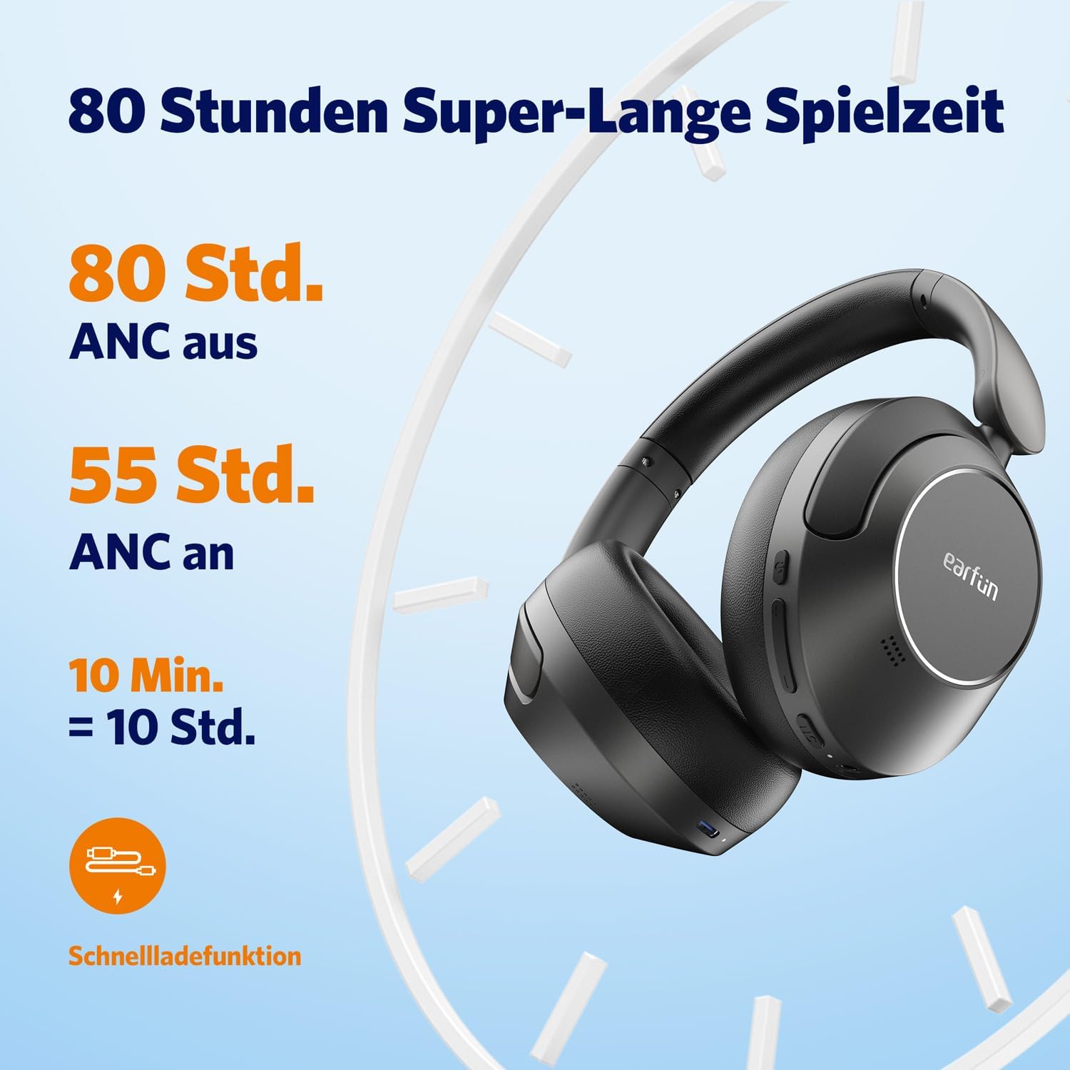 Thumbnail 4 de EarFun Wave Pro Kopfhörer 80 Std Akku