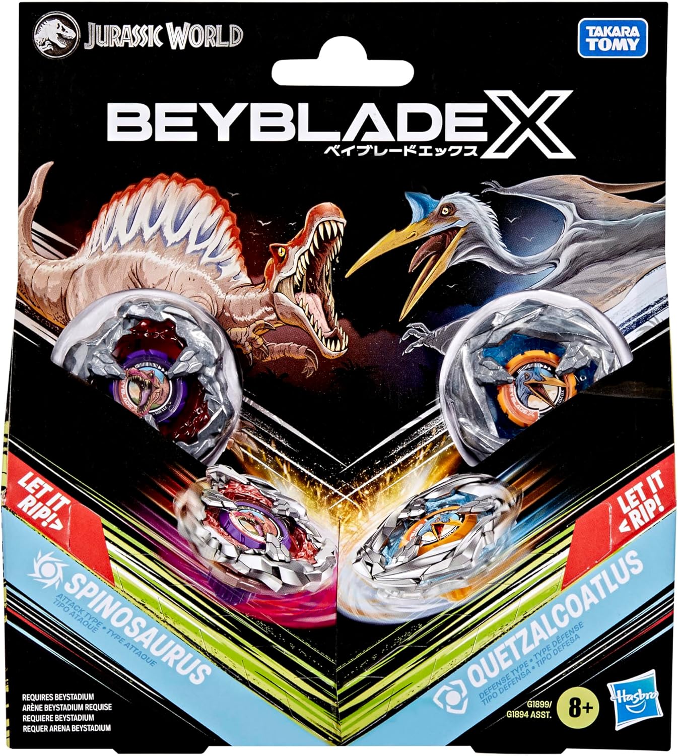 Thumbnail 6 de Beyblade X in collaborazione con Star Wars: Luke Skywalker 4-80B vs. Darth Vader 4-60B, confezione multipla