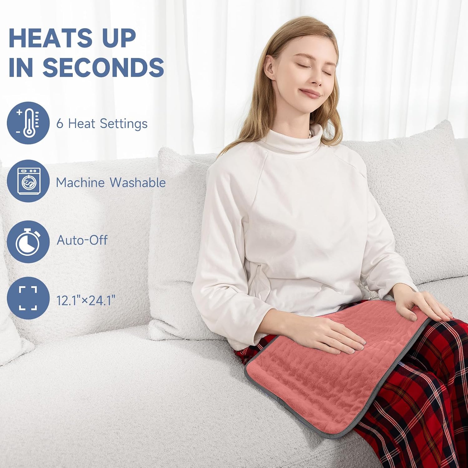 Detalle de Portable Heating Pad with 6 Heat Levels