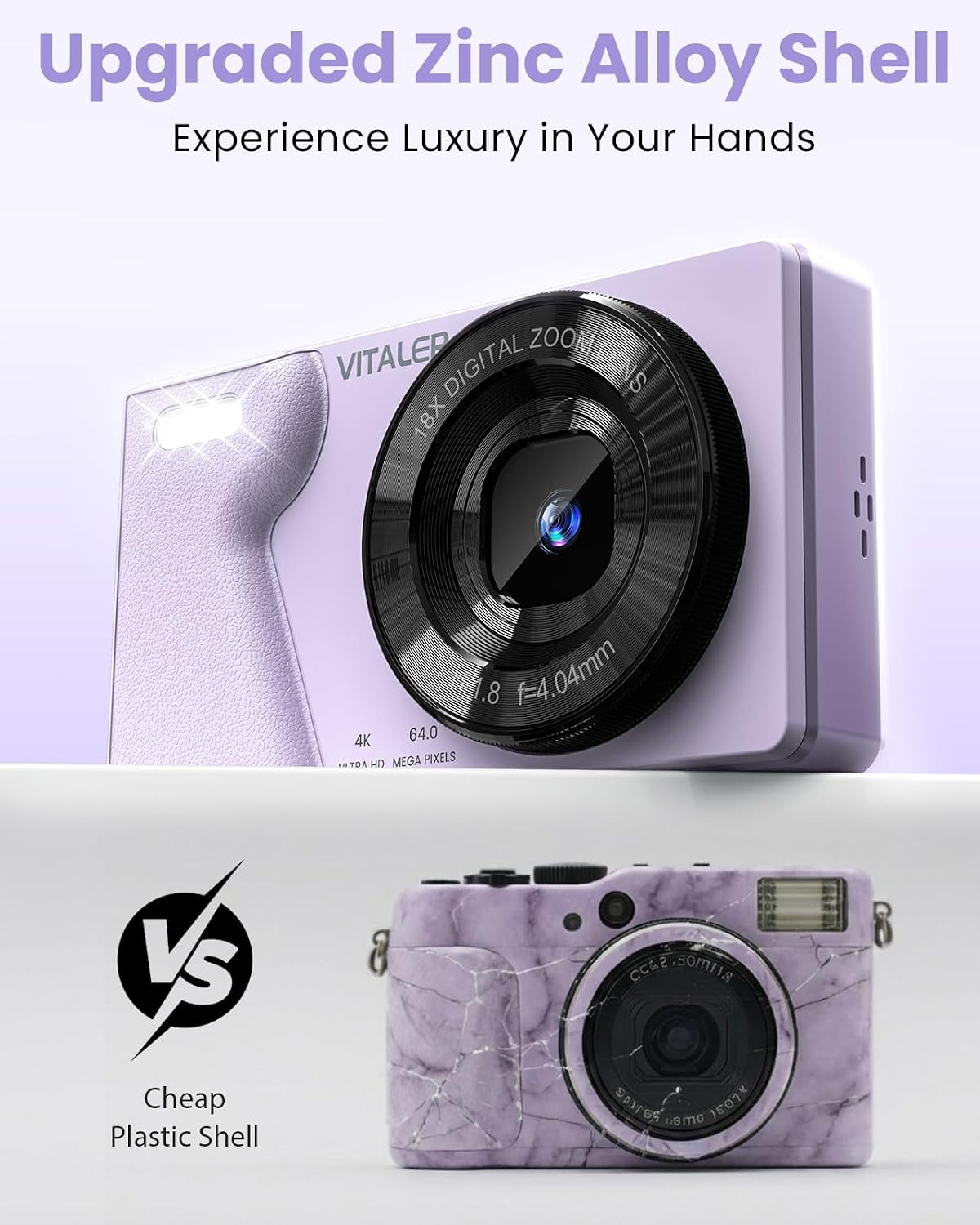 Thumbnail 3 de Compact 4K Digital Camera 64MP