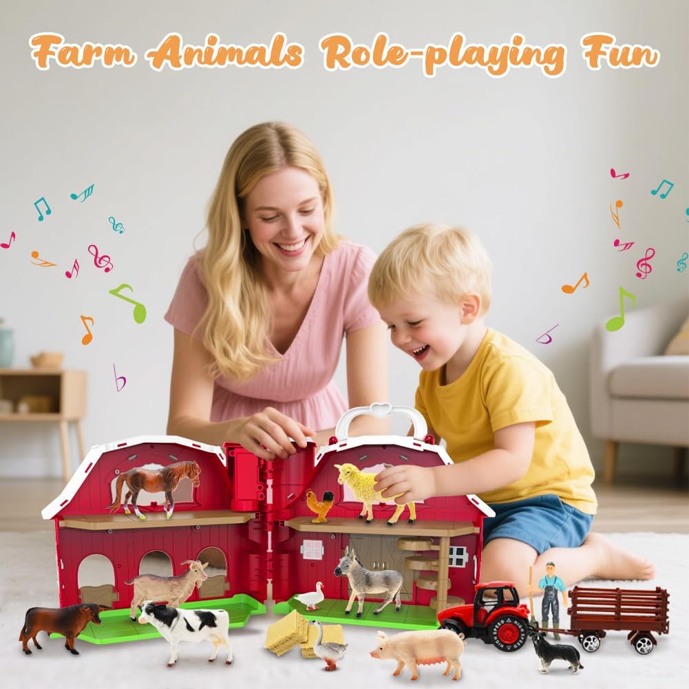 Thumbnail 3 de Red Barn Toys Farm Playset 18.5in
