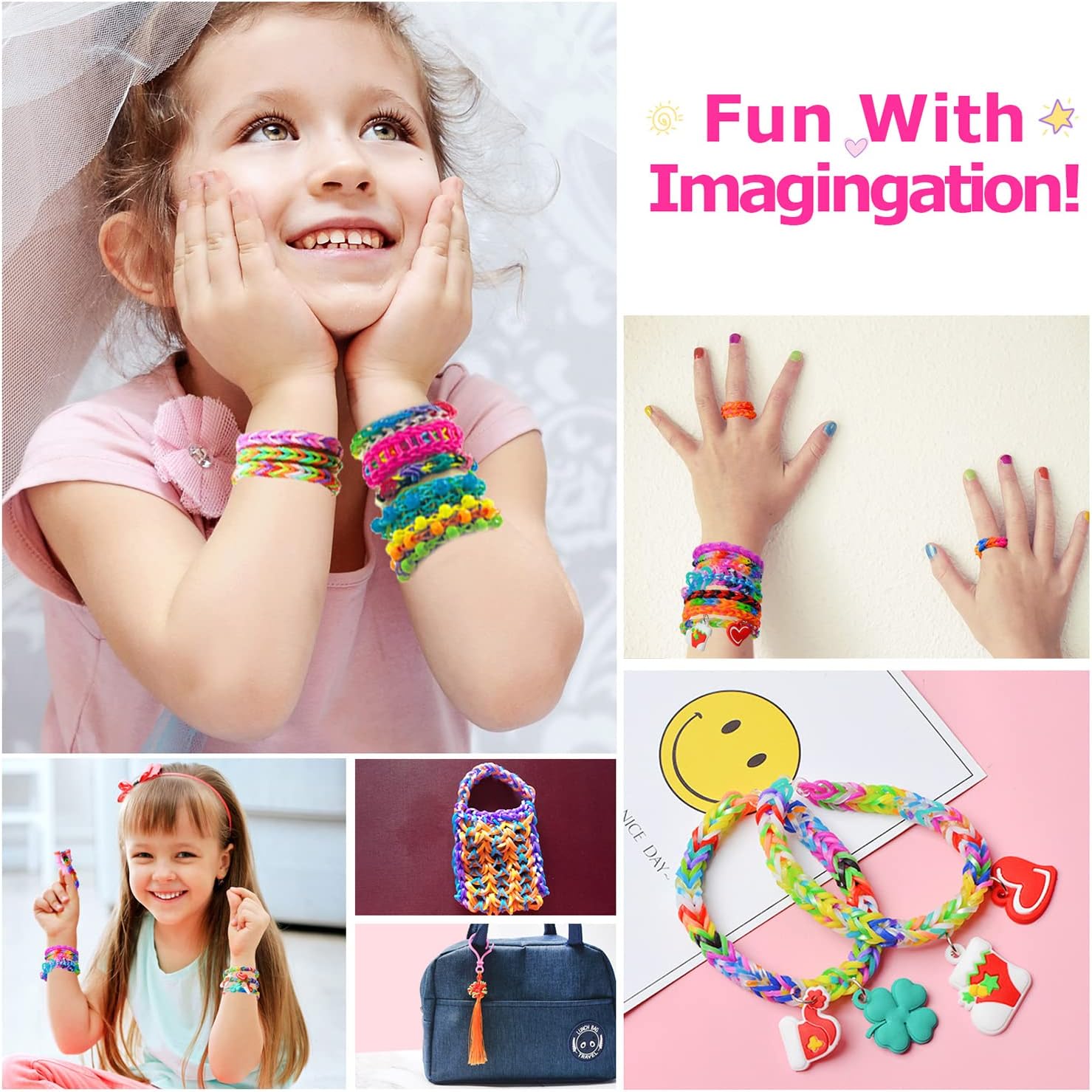 Thumbnail 5 de Elastici Loom Bands 2500+ per braccialetti