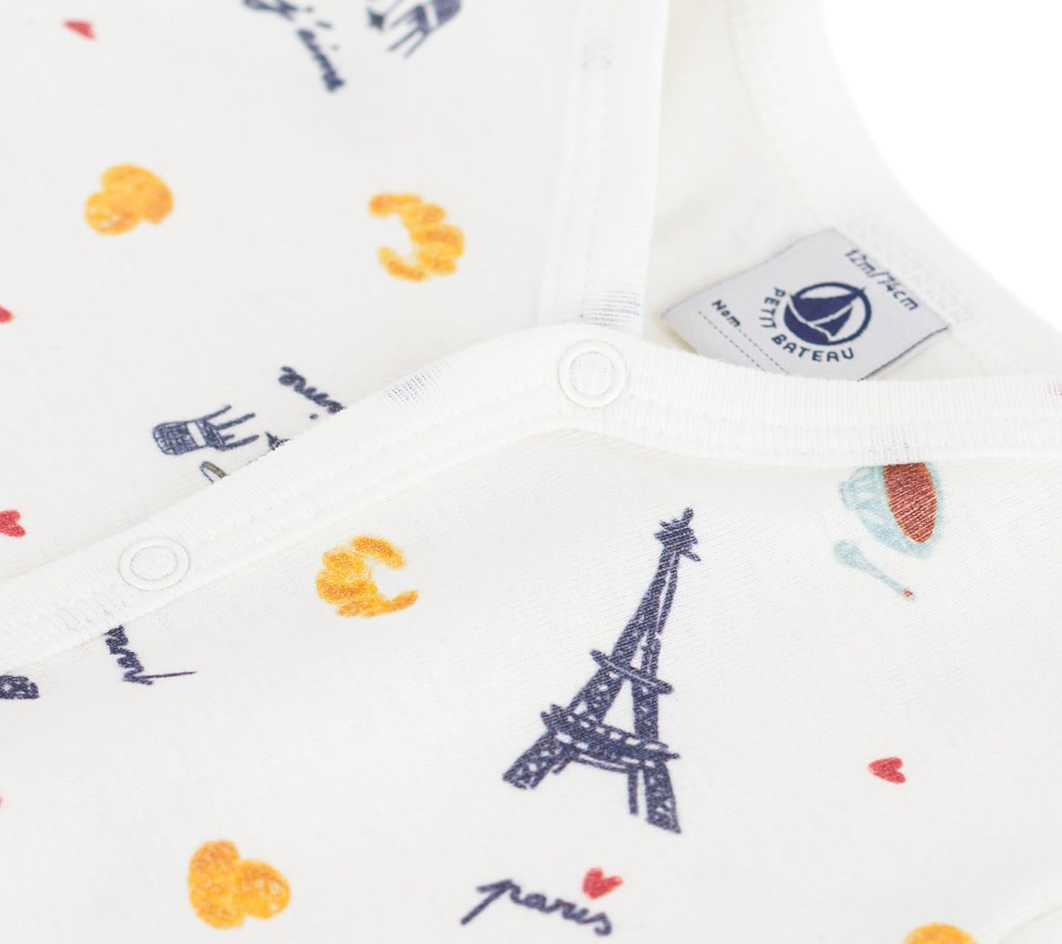 Thumbnail 2 de Petit Bateau A0eoi – vêtement NUIT mixte pour bébé en coton imprimé Paris (lot de 1)