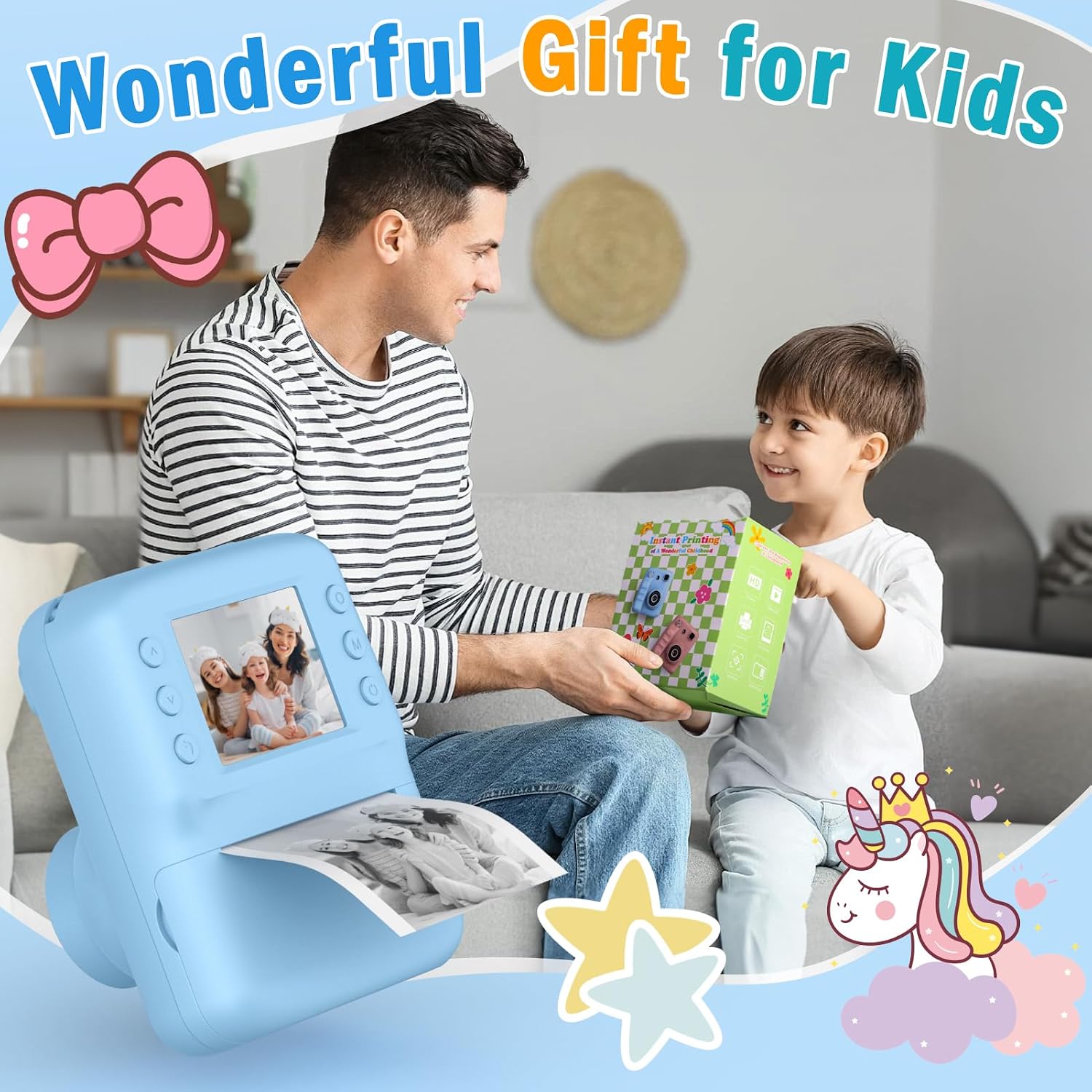 Thumbnail 6 de Yidoroye Kids Instant Print Camera 32GB