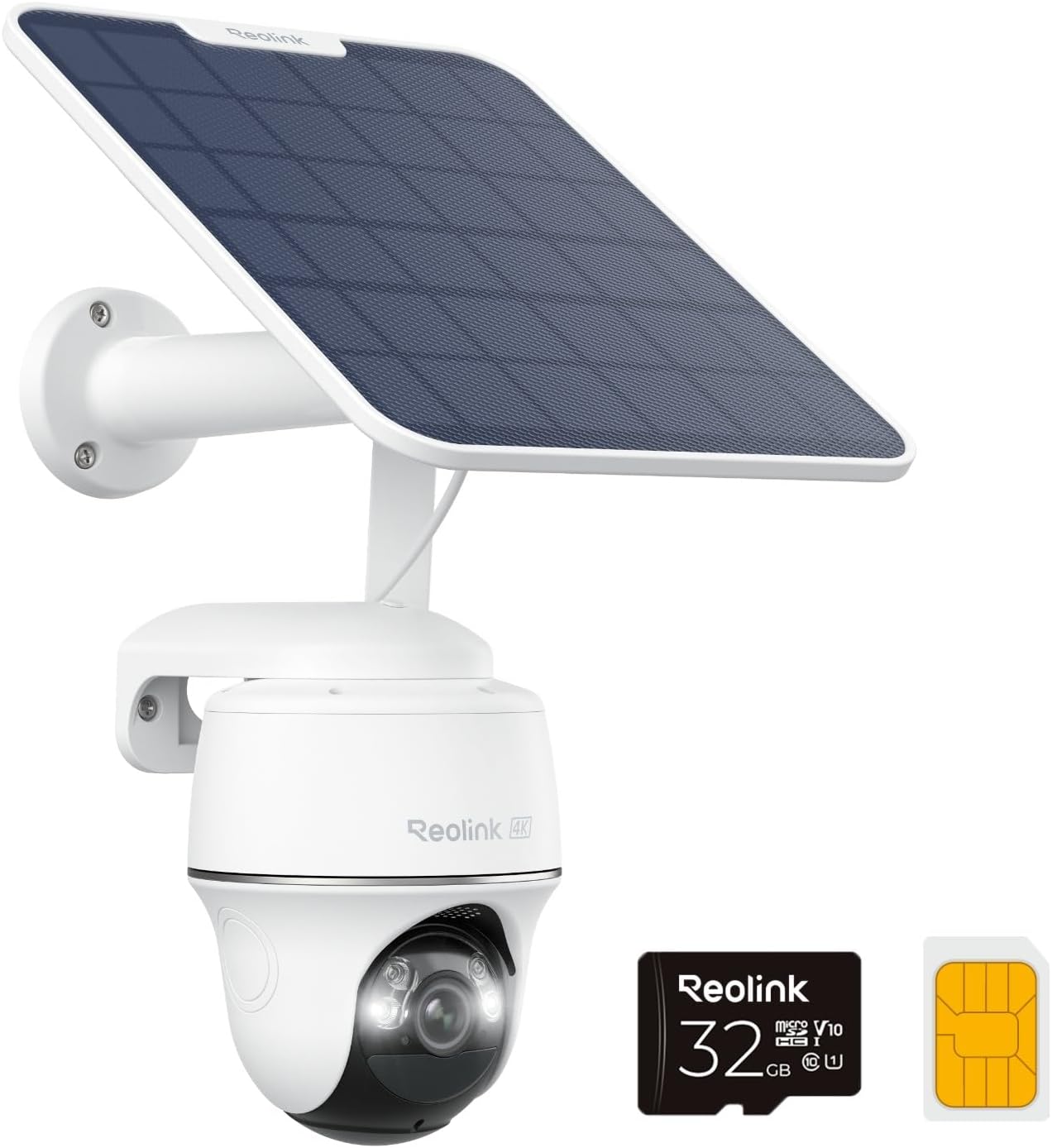 Detalle de Reolink Go PT Ultra 4G/4K: Telecamera esterna senza fili con pannello solare e 360° PTZ